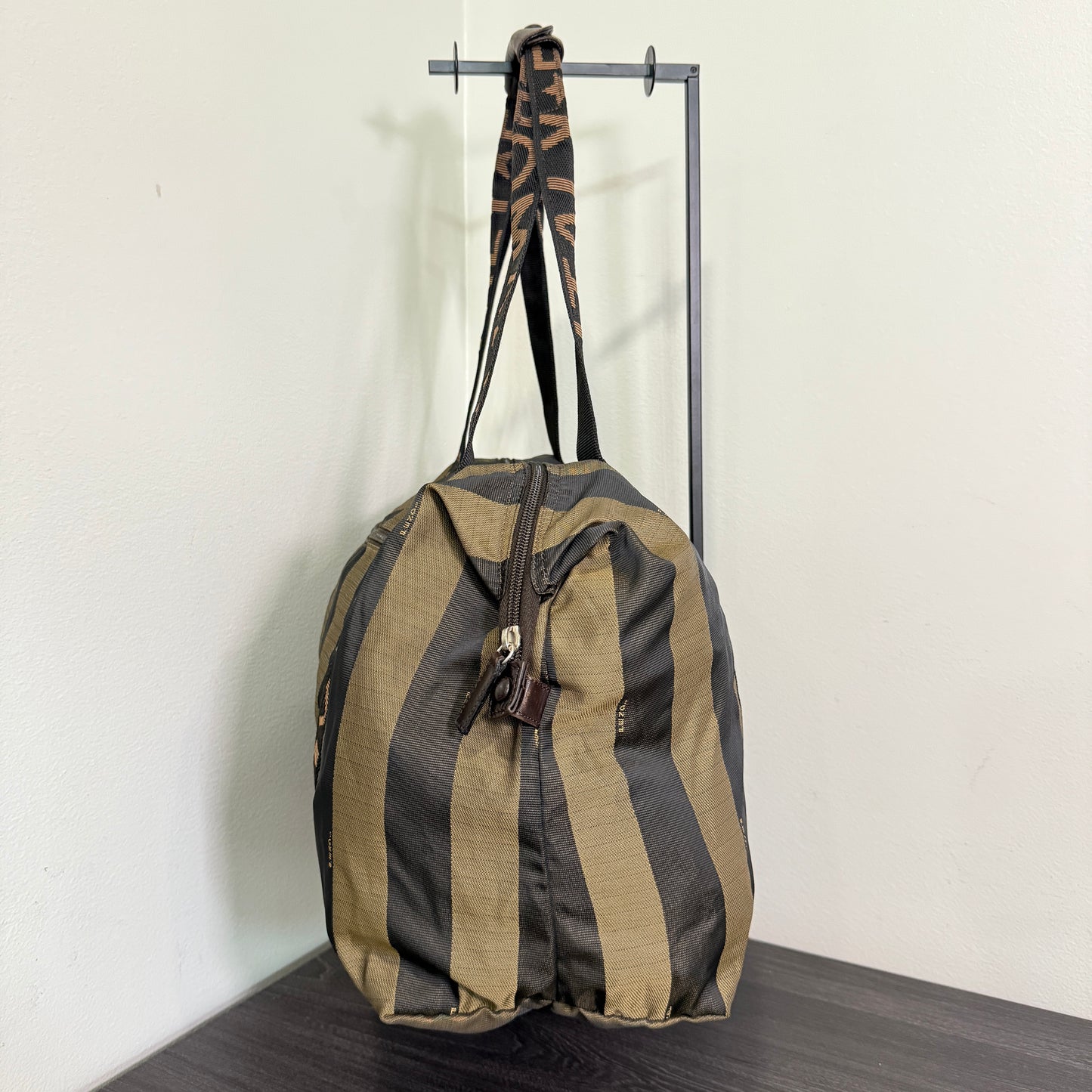 1015-03 FENDI Roma 1925 Pequin Weekender Bag