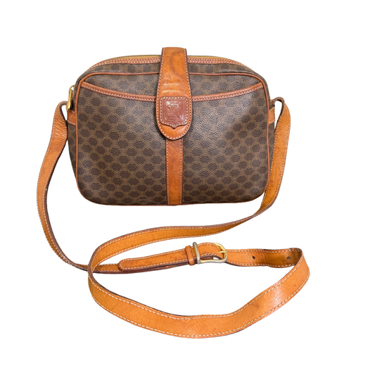 1015-11 CELINE Macadam Messenger Bag Vintage