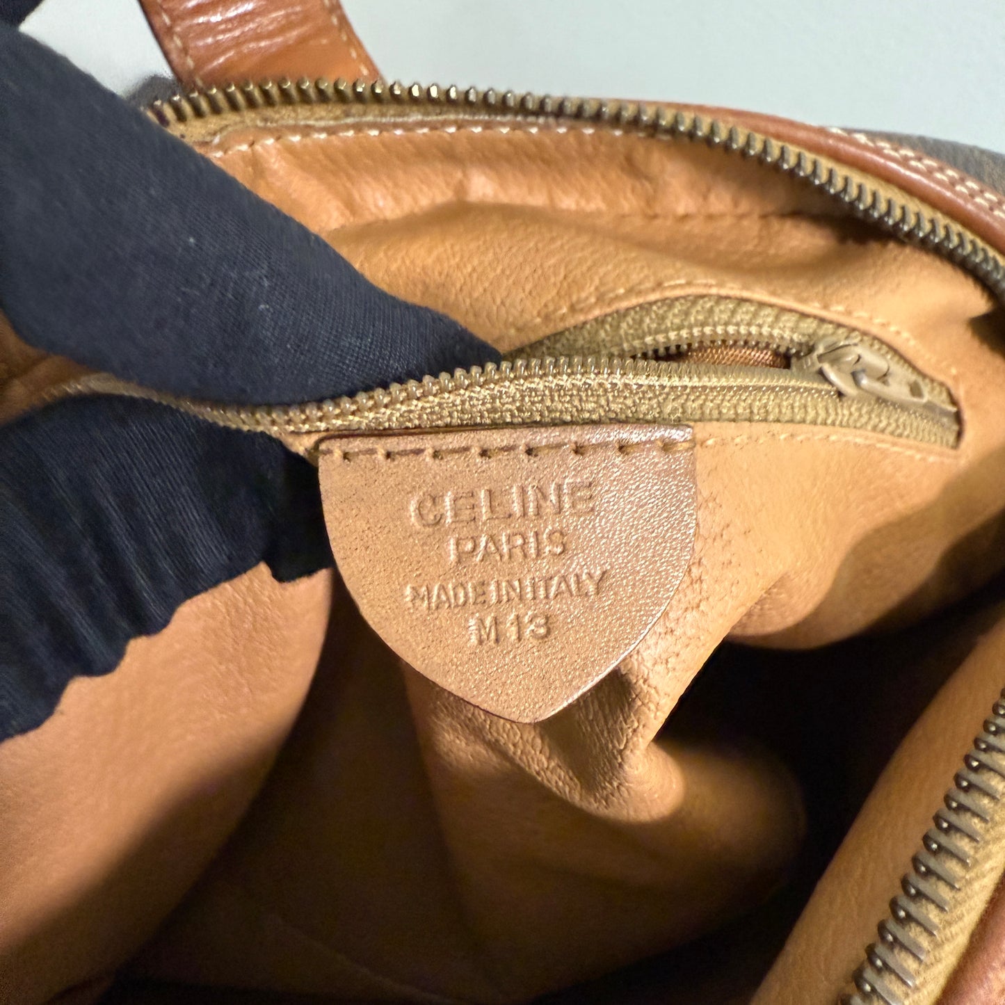 1015-11 CELINE Macadam Messenger Bag Vintage