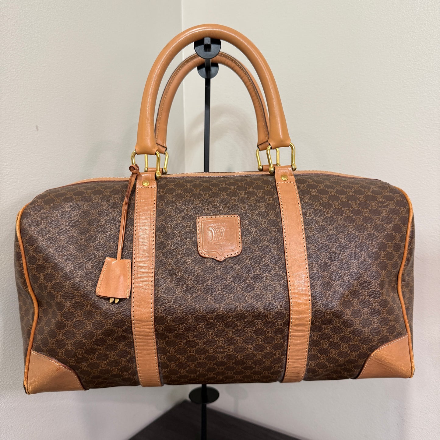 1015-14 CELINE Boston Bag Large with Original Lock & Keys