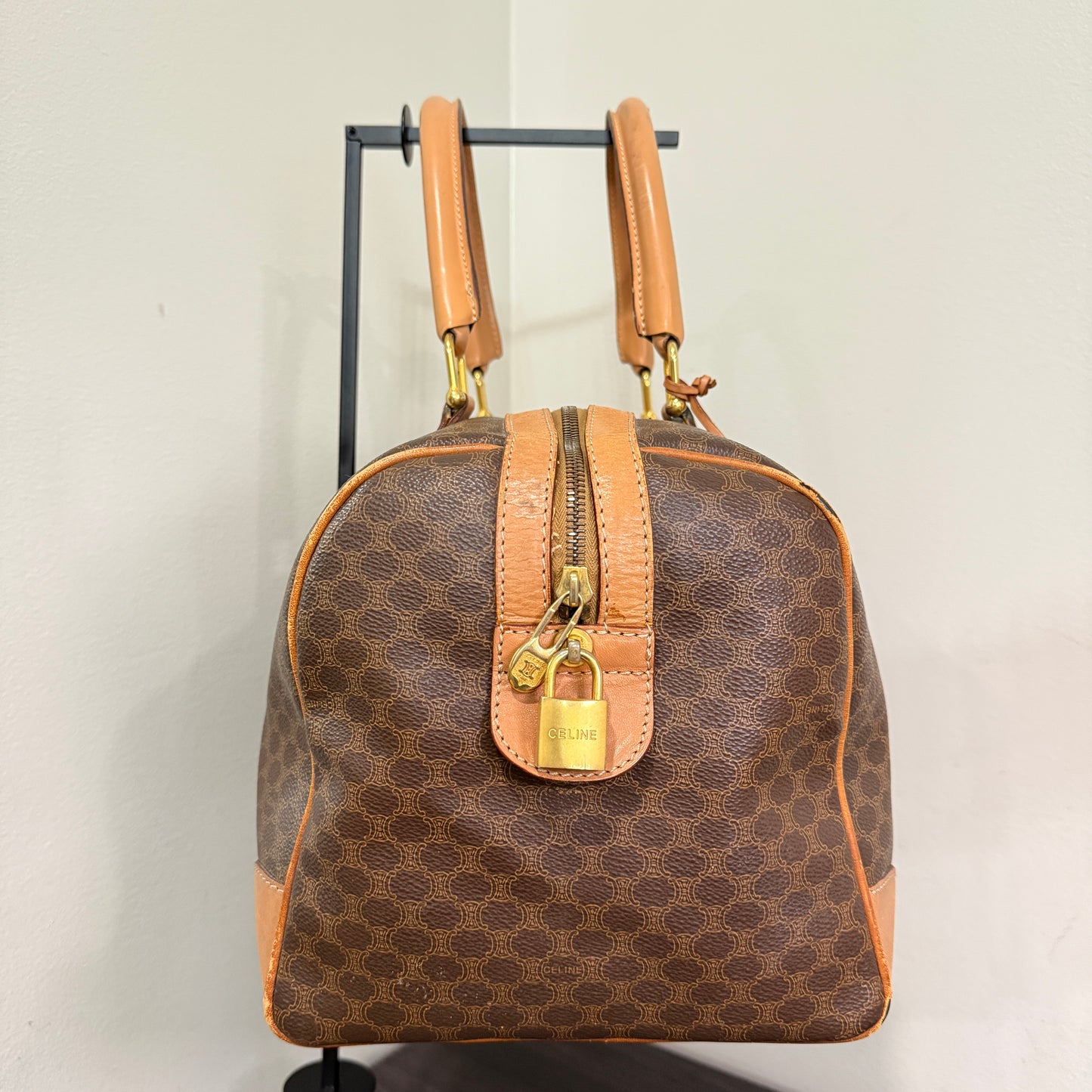 1015-14 CELINE Boston Bag Large with Original Lock & Keys