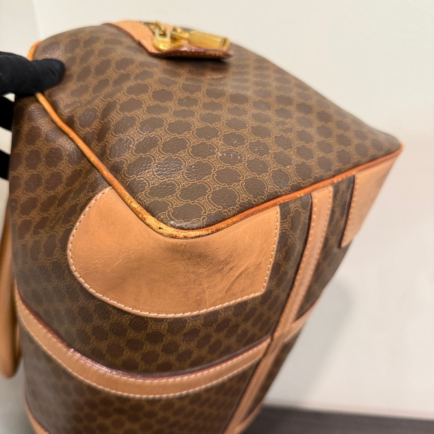 1015-14 CELINE Boston Bag Large with Original Lock & Keys