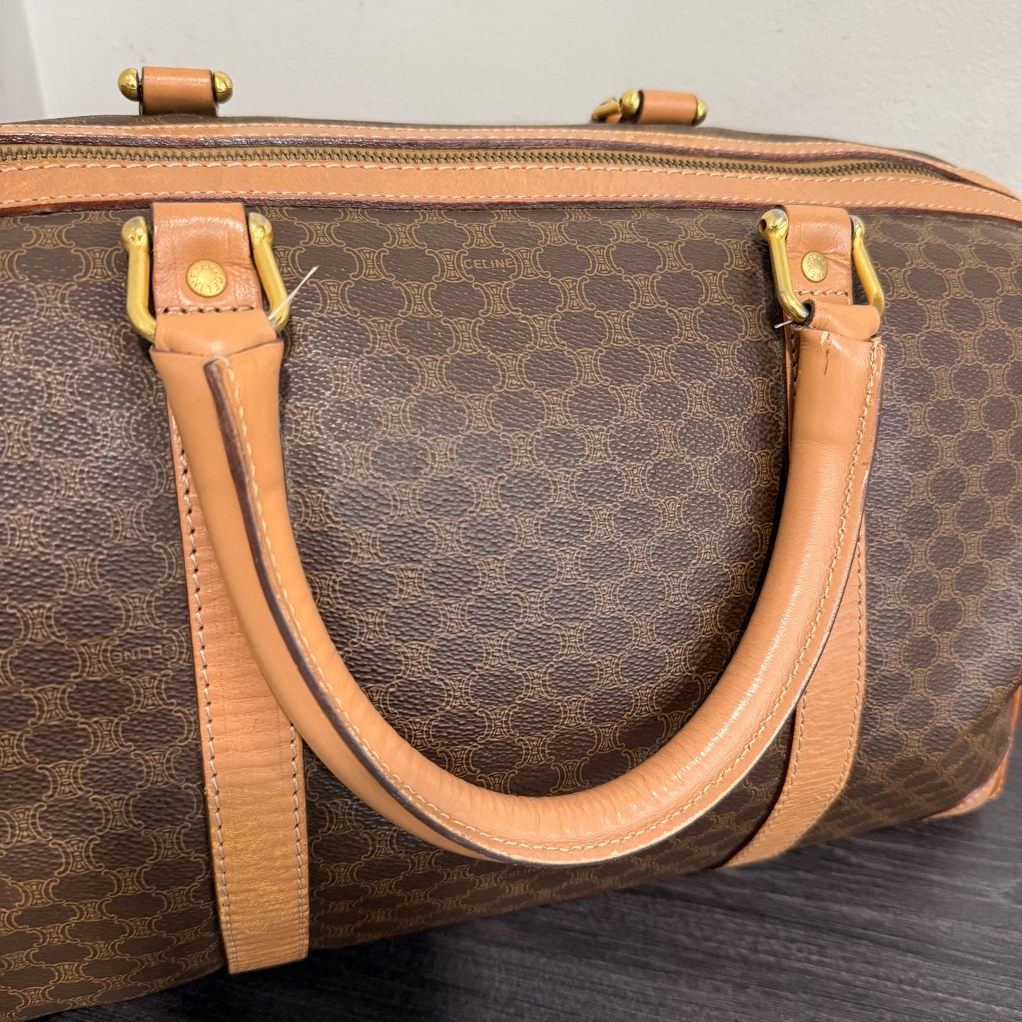 1015-14 CELINE Boston Bag Large with Original Lock & Keys