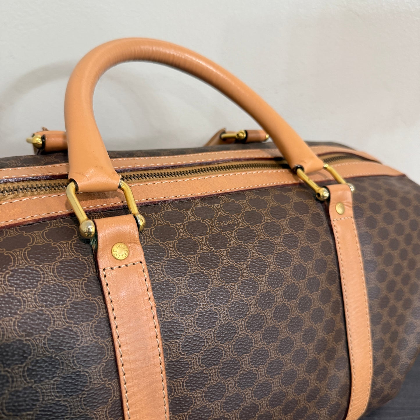 1015-14 CELINE Boston Bag Large with Original Lock & Keys
