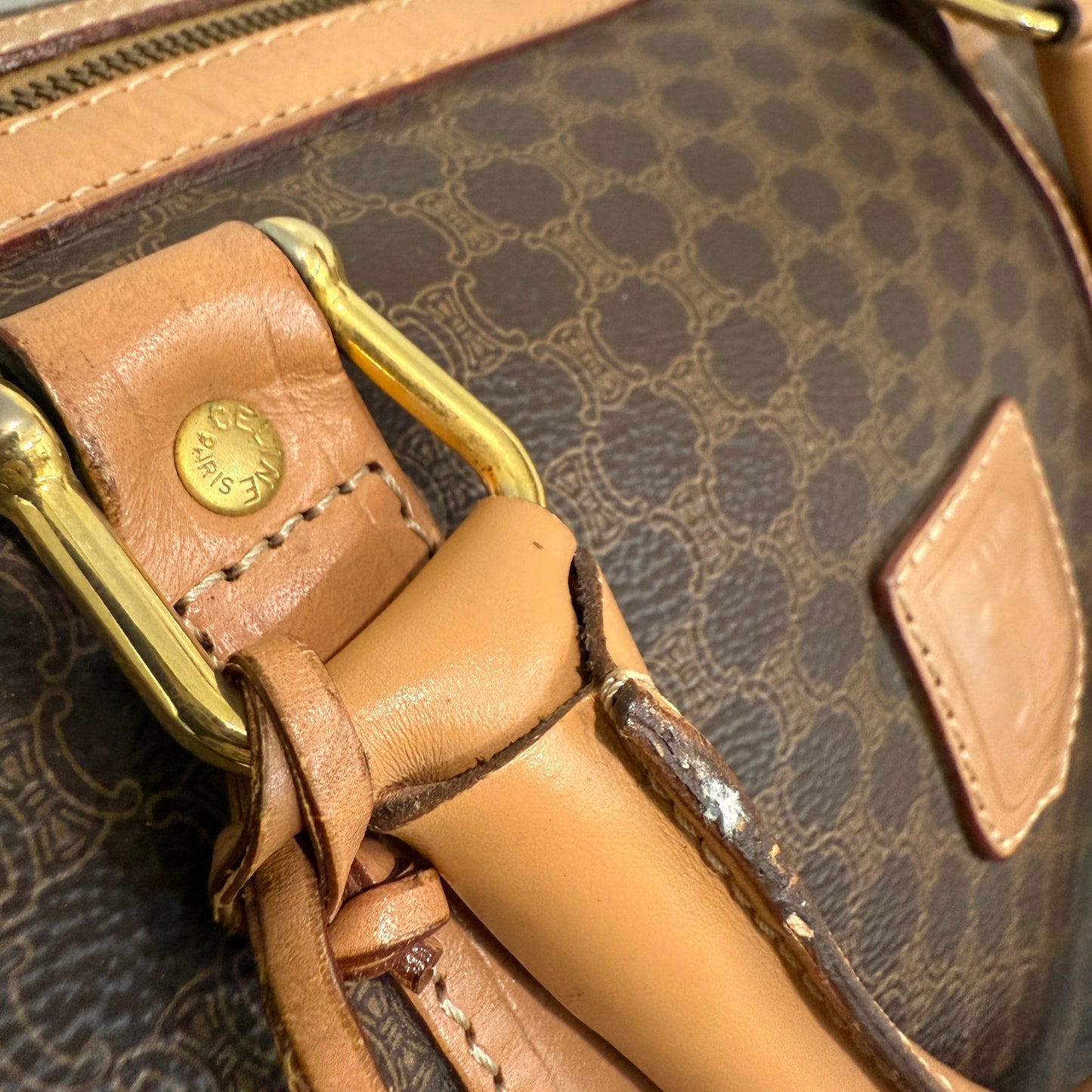1015-14 CELINE Boston Bag Large with Original Lock & Keys