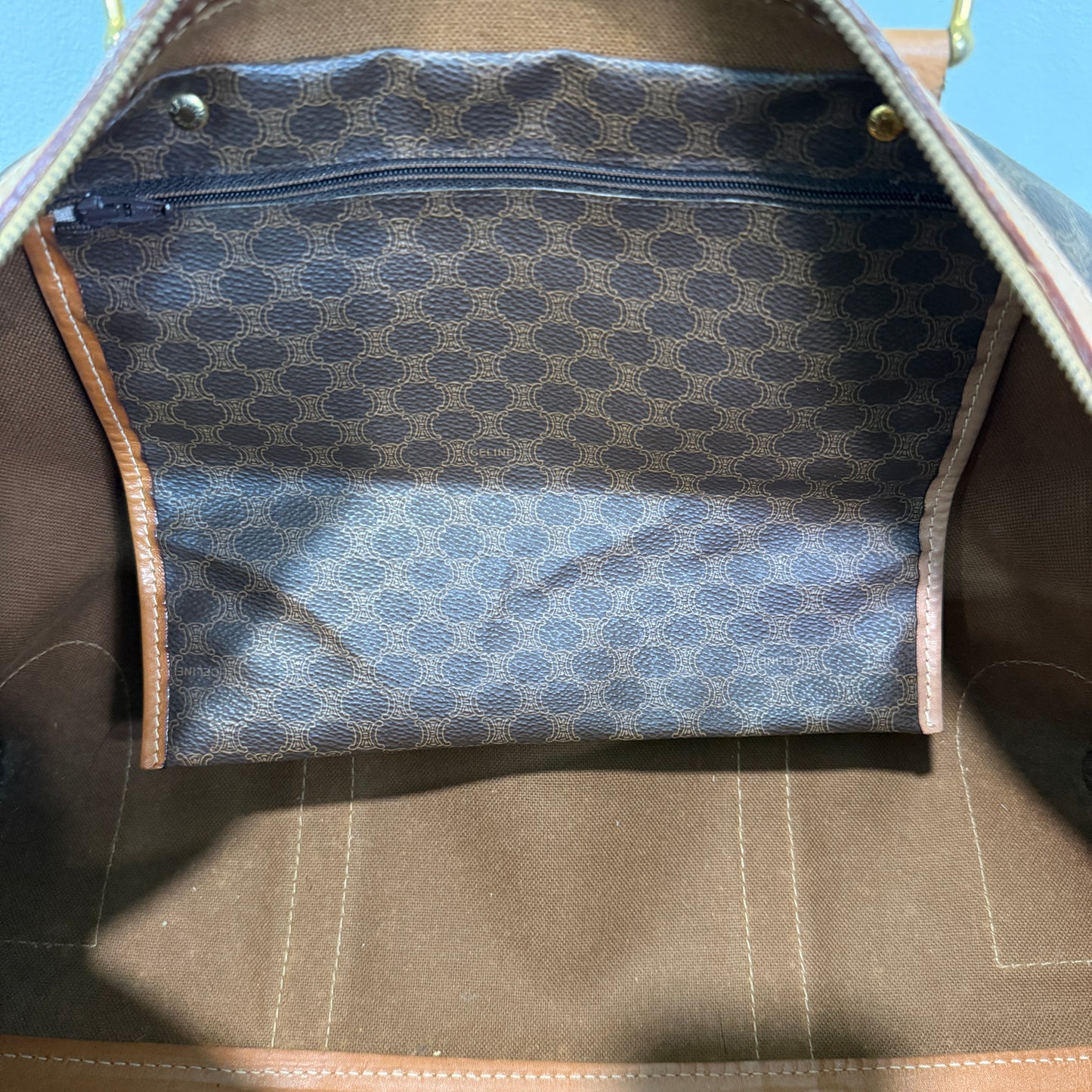 1015-14 CELINE Boston Bag Large with Original Lock & Keys
