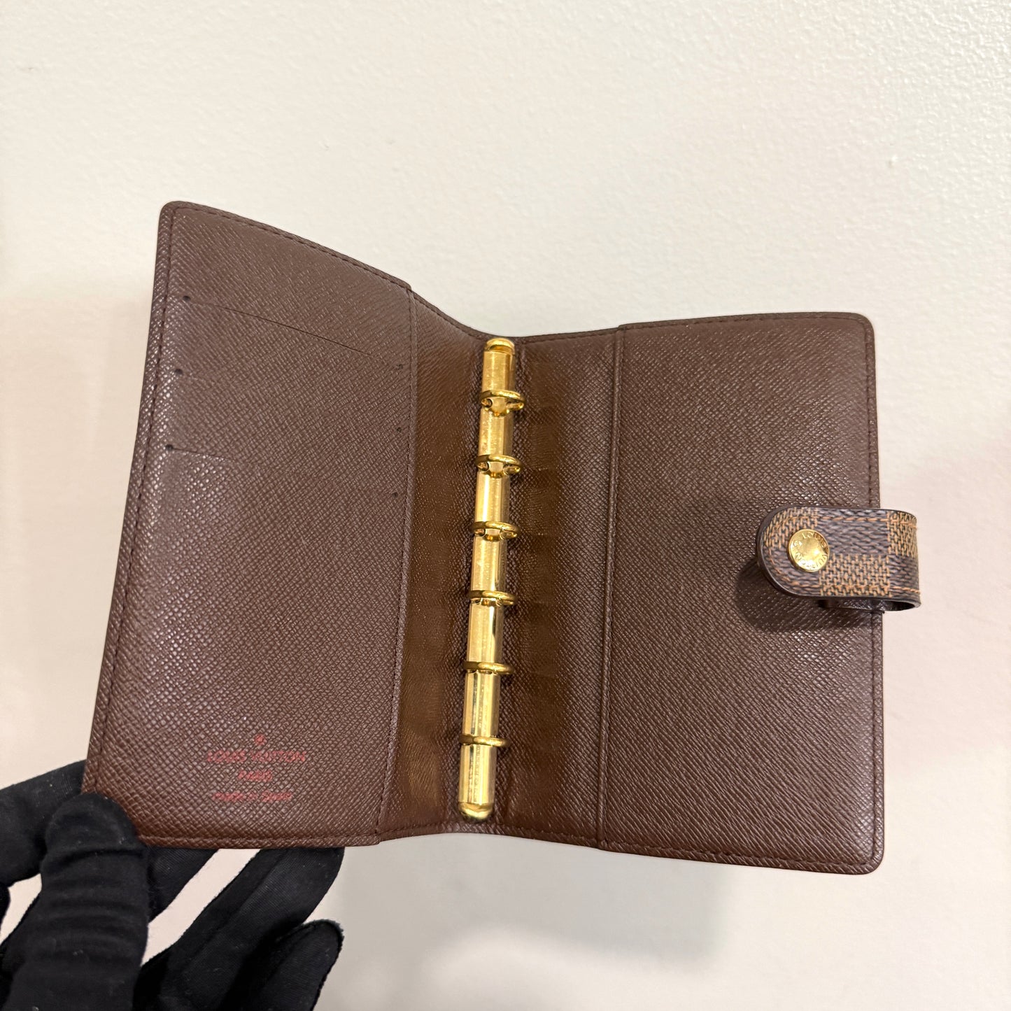 LOUIS VUITTON Damier Ebene Agenda PM