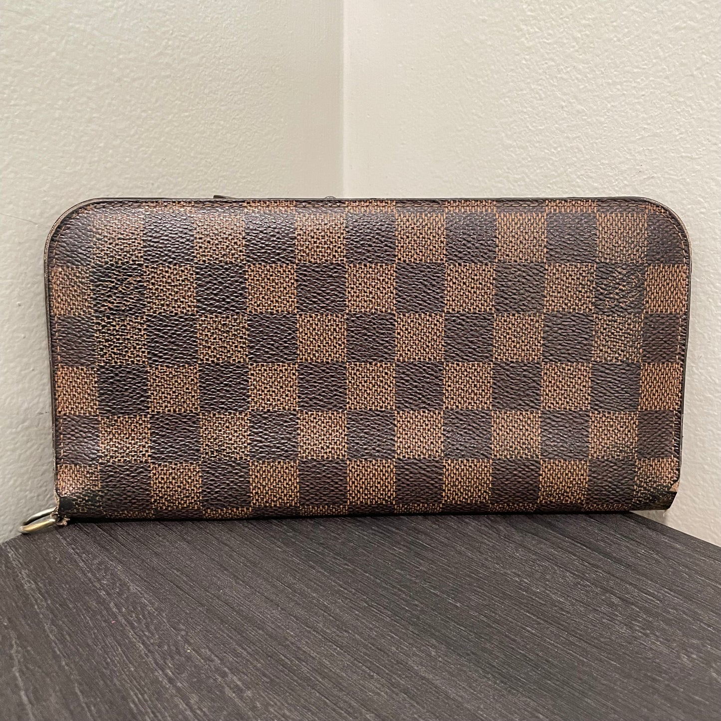 #909 LOUIS VUITTON Damier Ebene Insolite Wallet