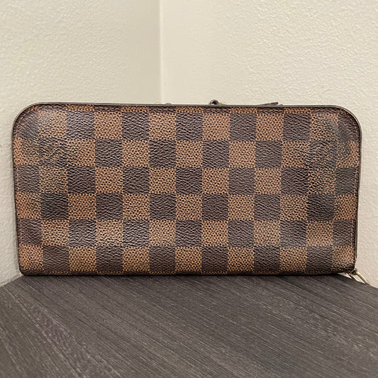 #909 LOUIS VUITTON Damier Ebene Insolite Wallet