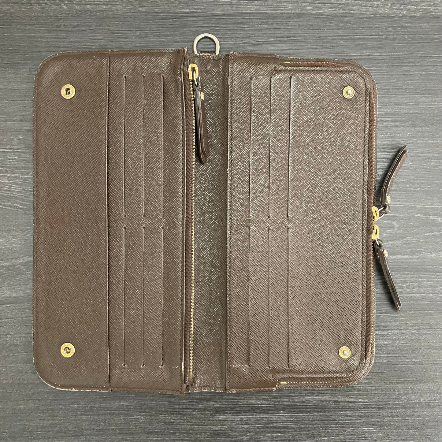 #909 LOUIS VUITTON Damier Ebene Insolite Wallet