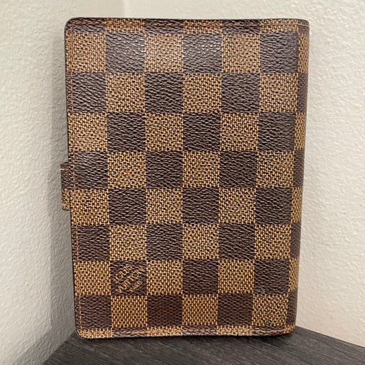 #910 LOUIS VUITTON Damier Ebene Agenda PM