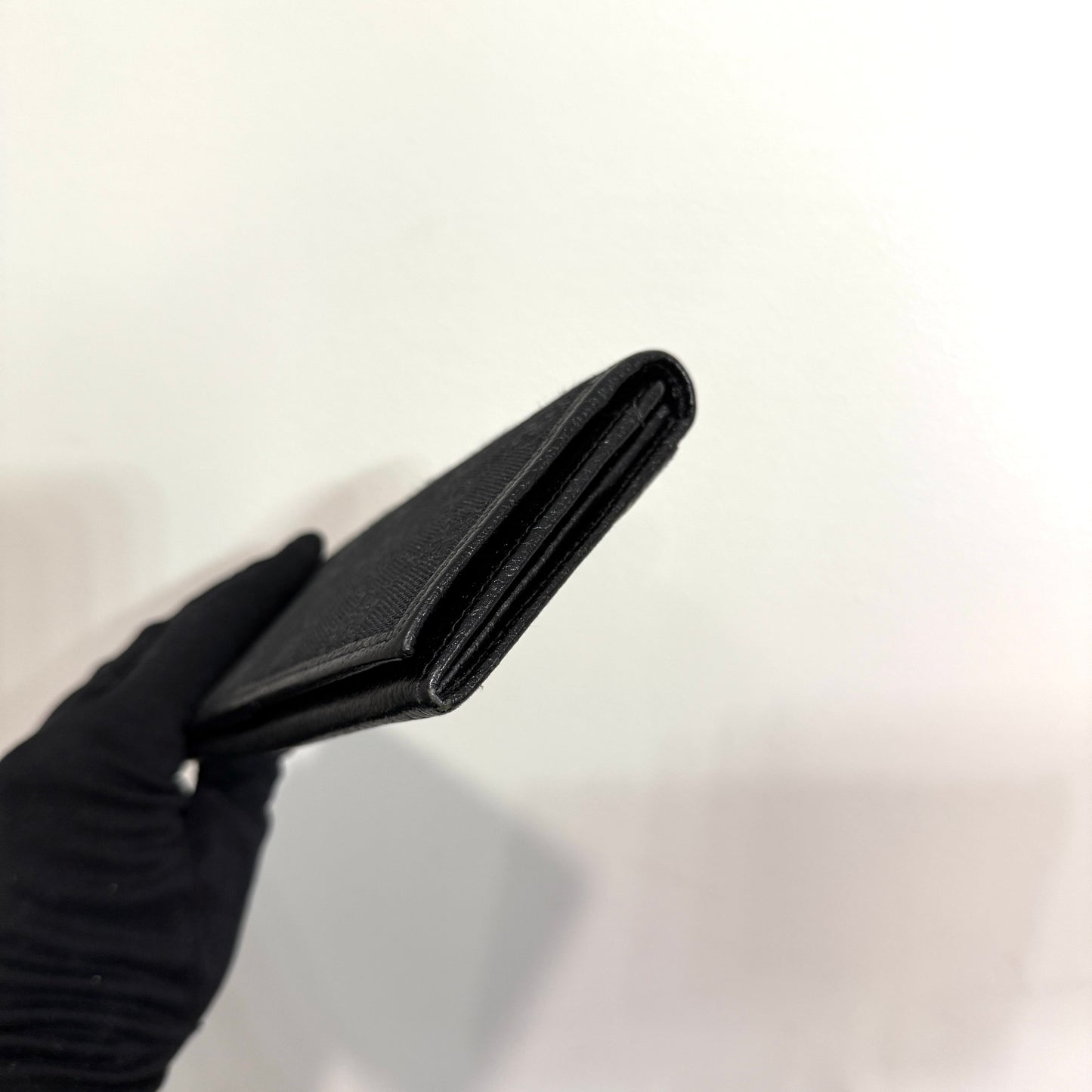 1015-20 GUCCI Black GG Long Wallet