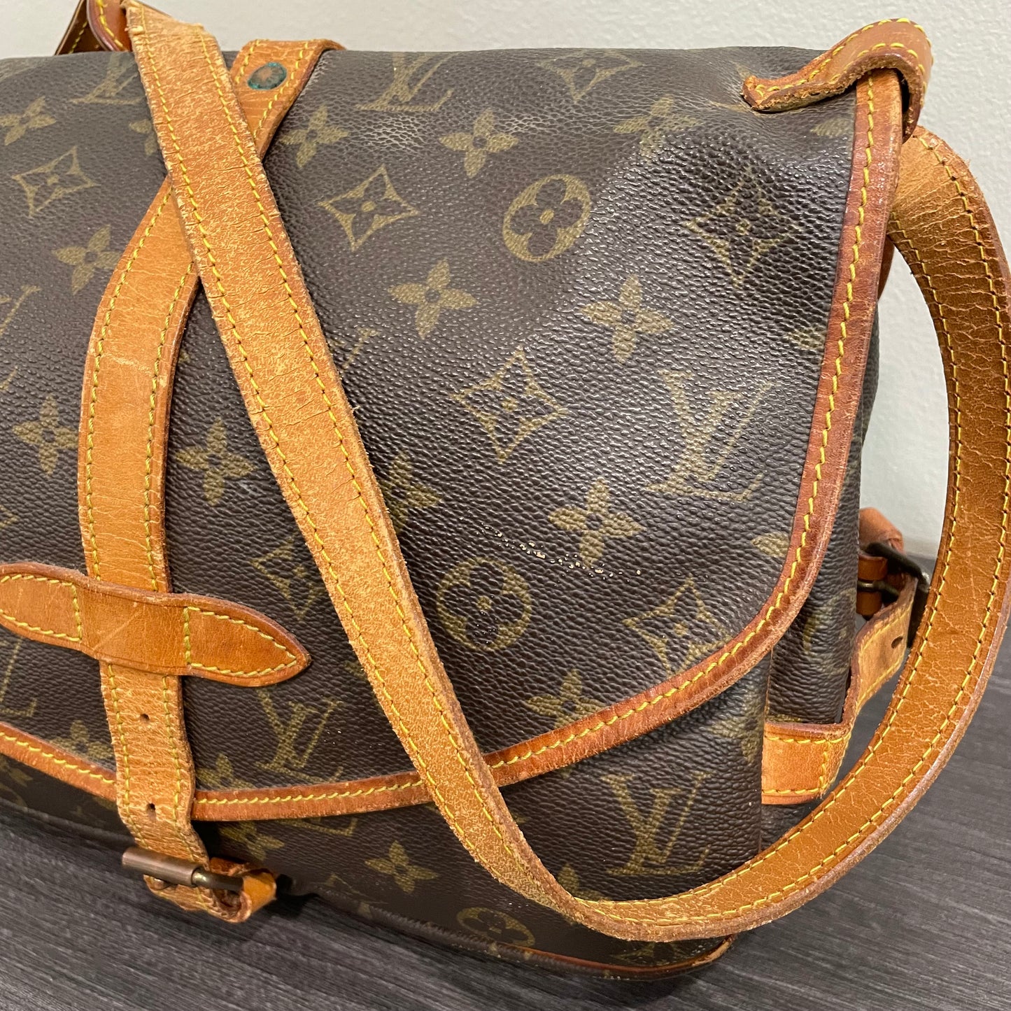 SOLD! Louis Vuitton Monogram Saumur 30