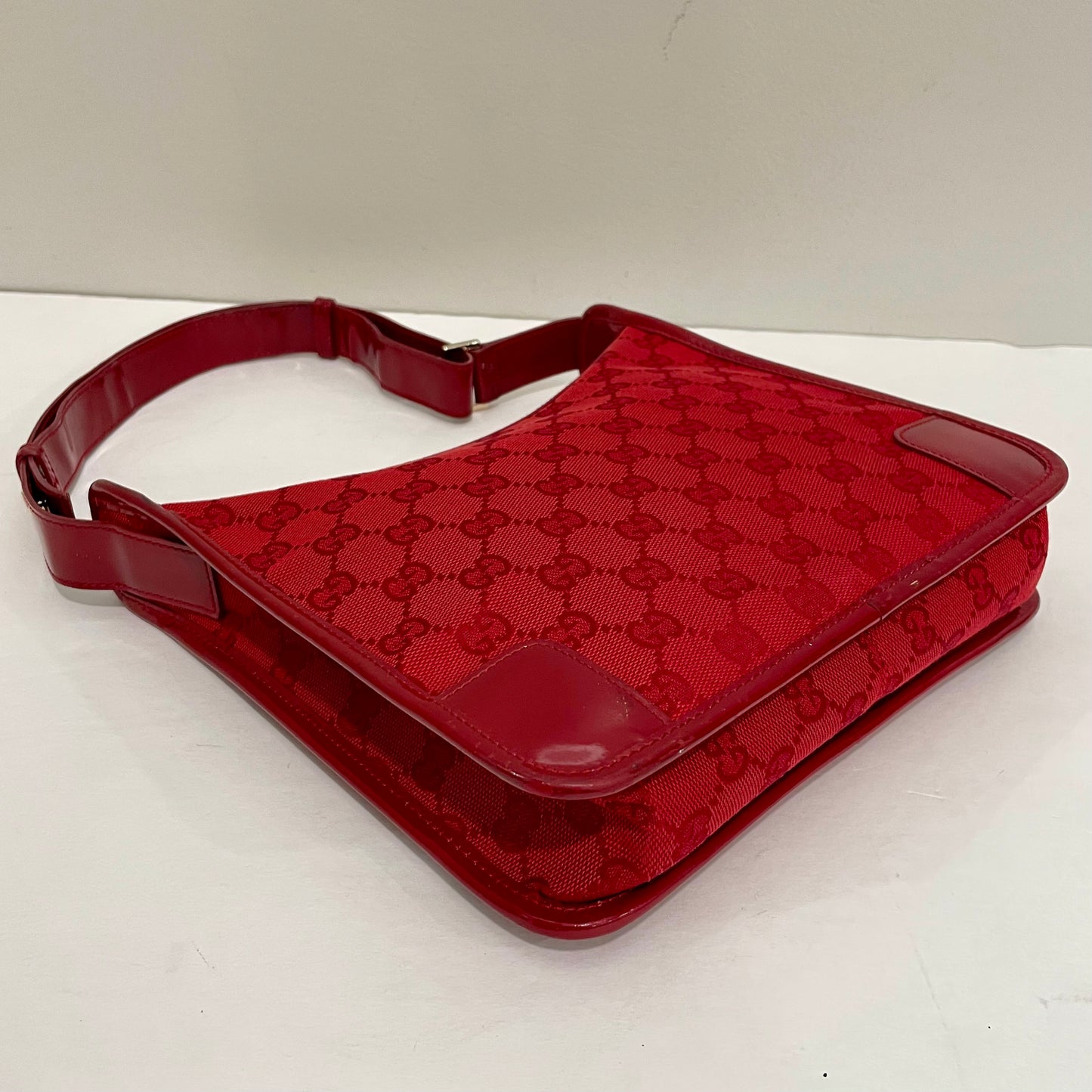 SOLD! Gucci Red GG Shoulder Bag