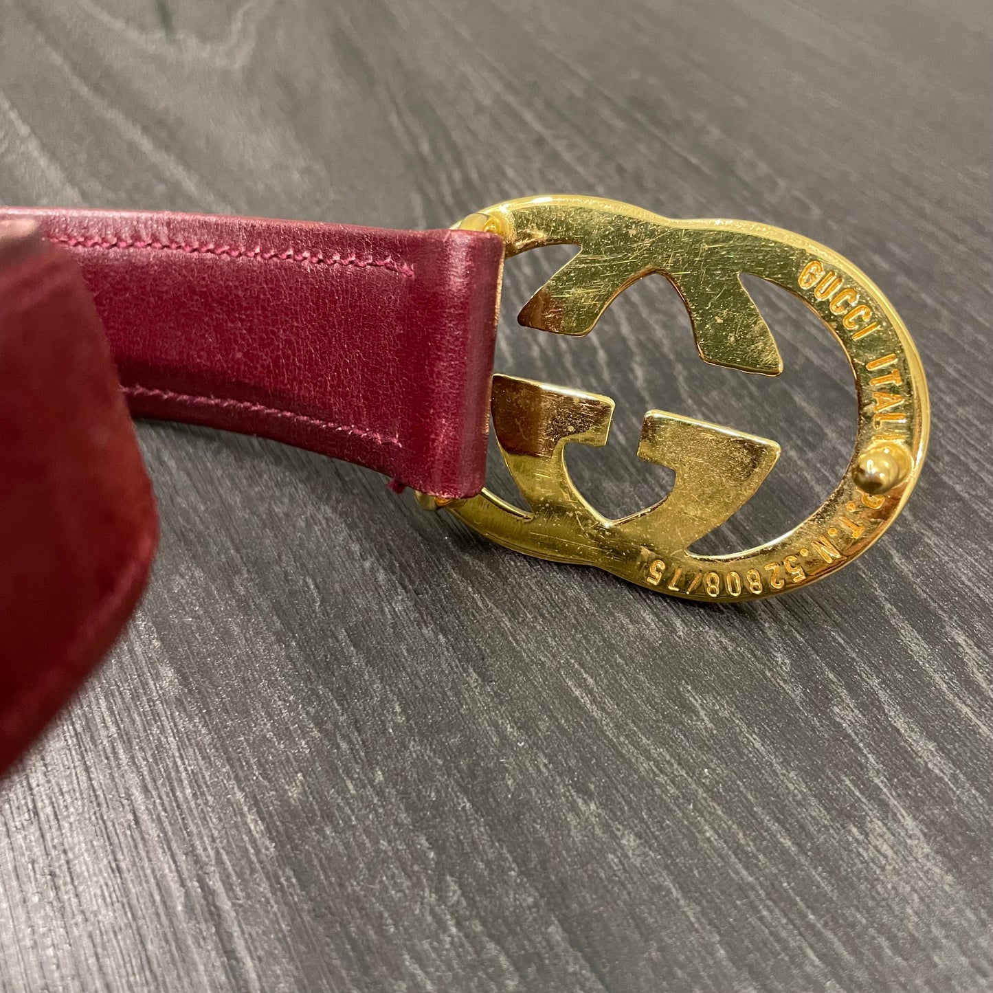 CLEARANCE Gucci Red Belt 75/30