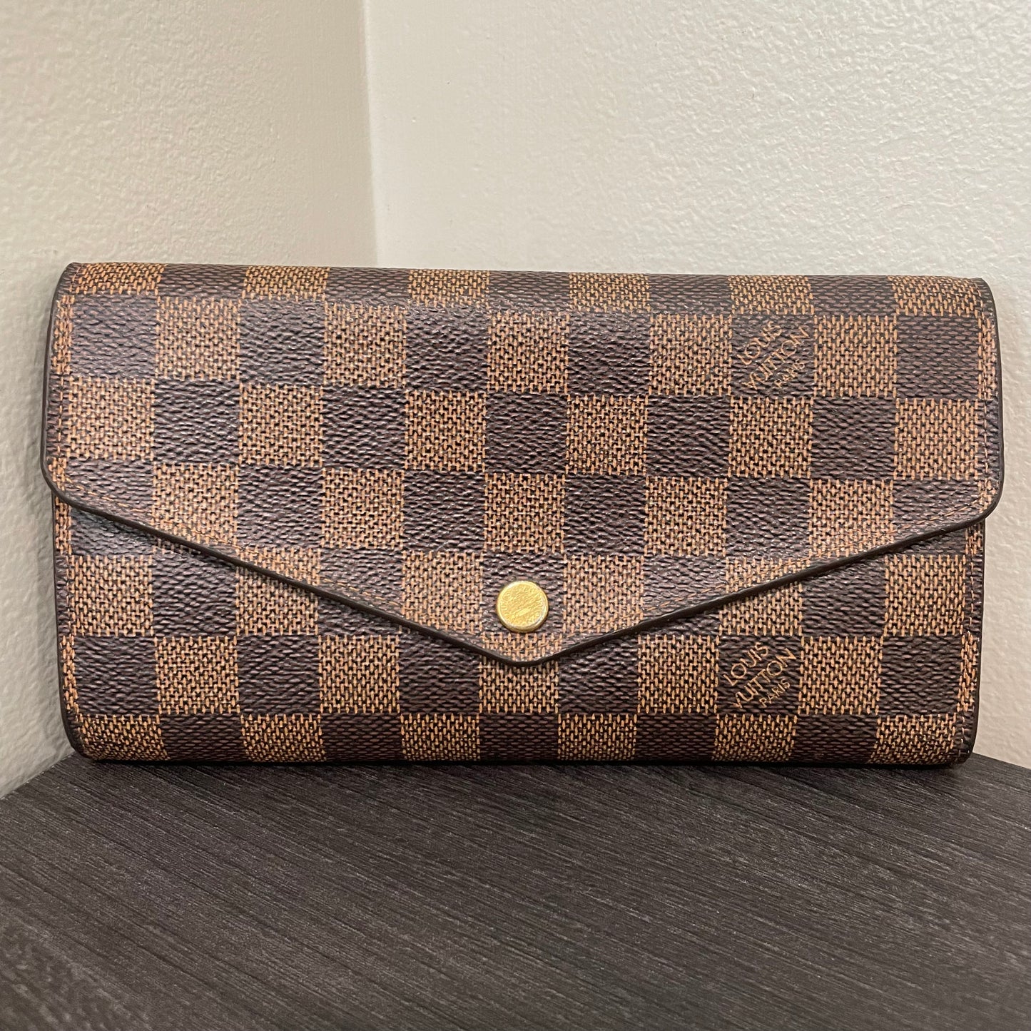 Louis Vuitton Damier Ebene Wallet on Chain & Storage Box