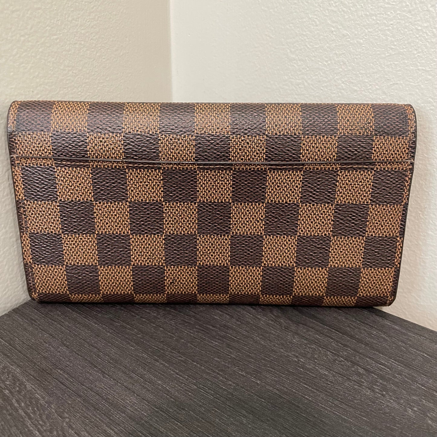 Louis Vuitton Damier Ebene Wallet on Chain & Storage Box