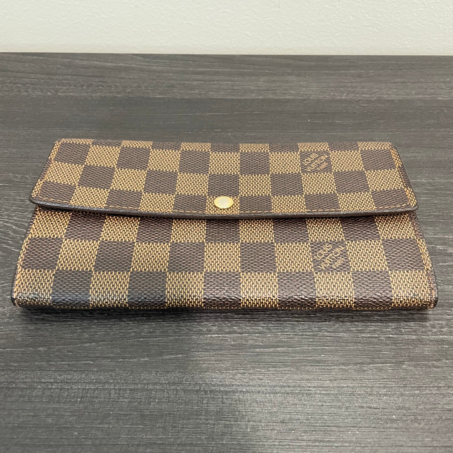 Louis Vuitton Damier Ebene Wallet on Chain & Storage Box