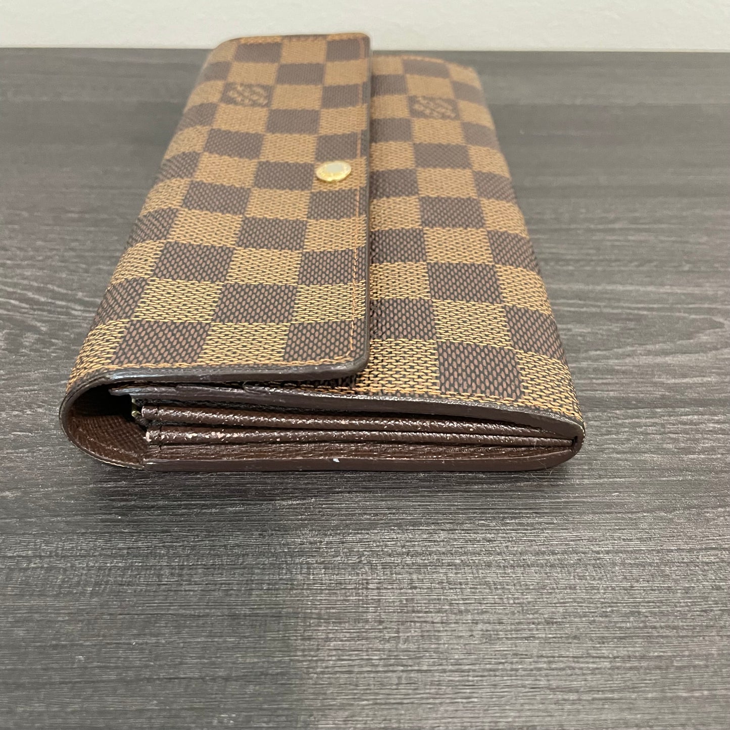 Louis Vuitton Damier Ebene Wallet on Chain & Storage Box