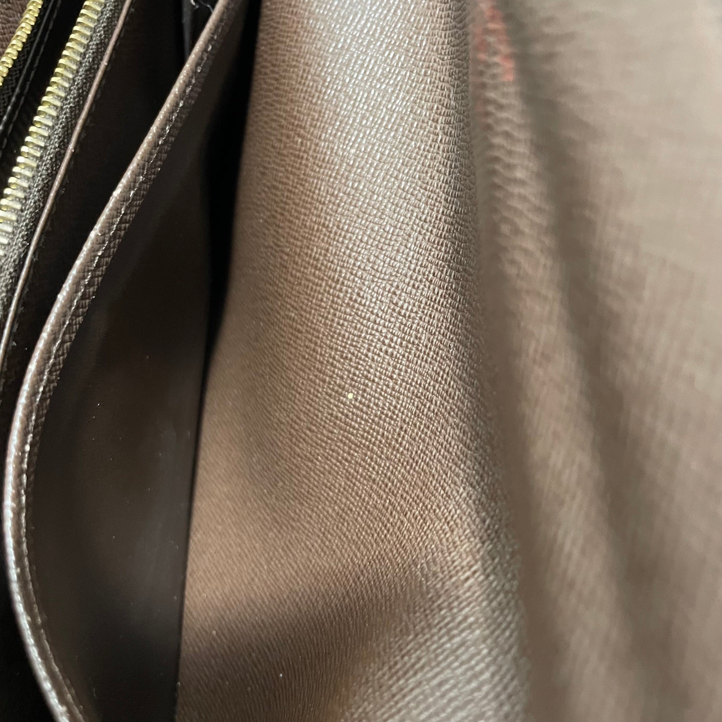 Louis Vuitton Damier Ebene Wallet on Chain & Storage Box