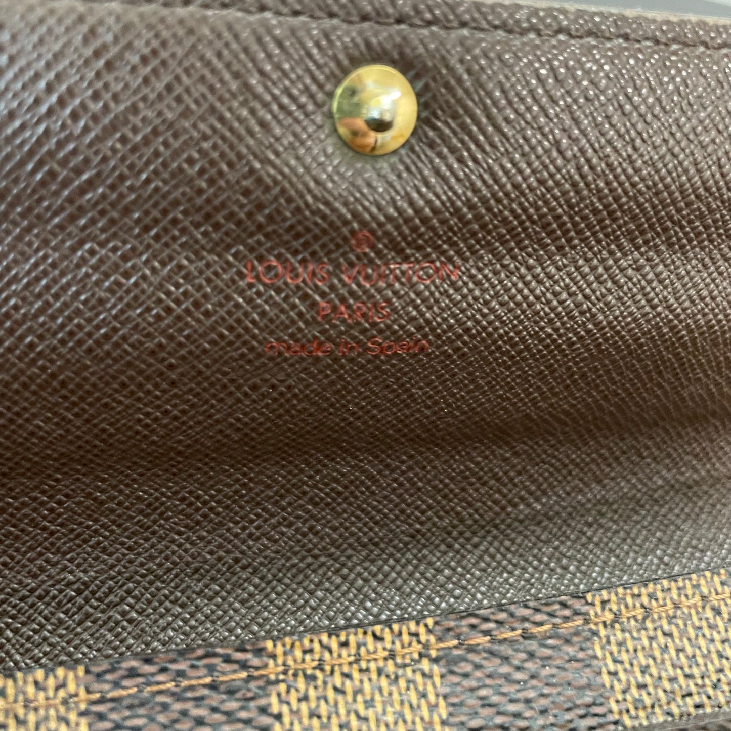 Louis Vuitton Damier Ebene Wallet on Chain & Storage Box