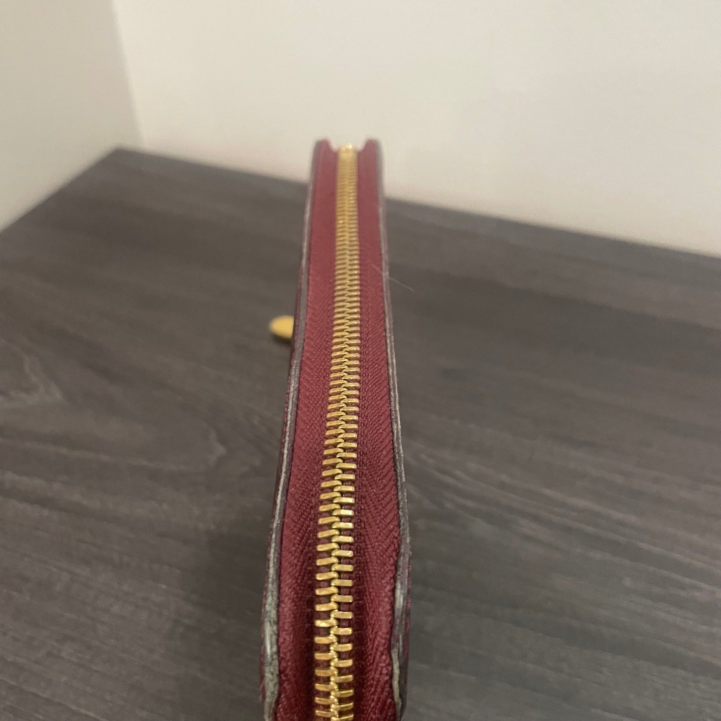 Louis Vuitton Vernis Red Zippy Wallet