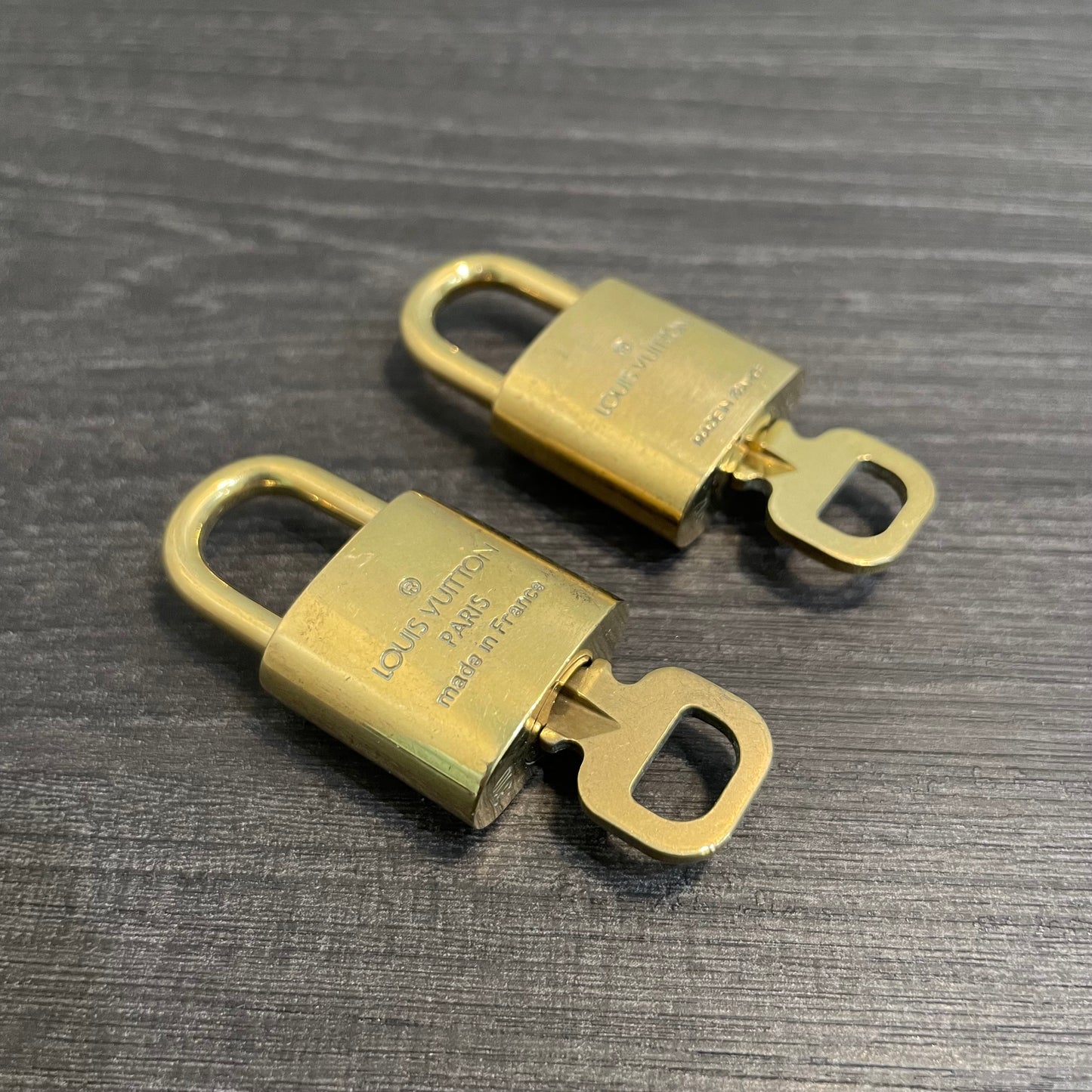 SOLD! Louis Vuitton Brass Lock & Key (Set of 2)