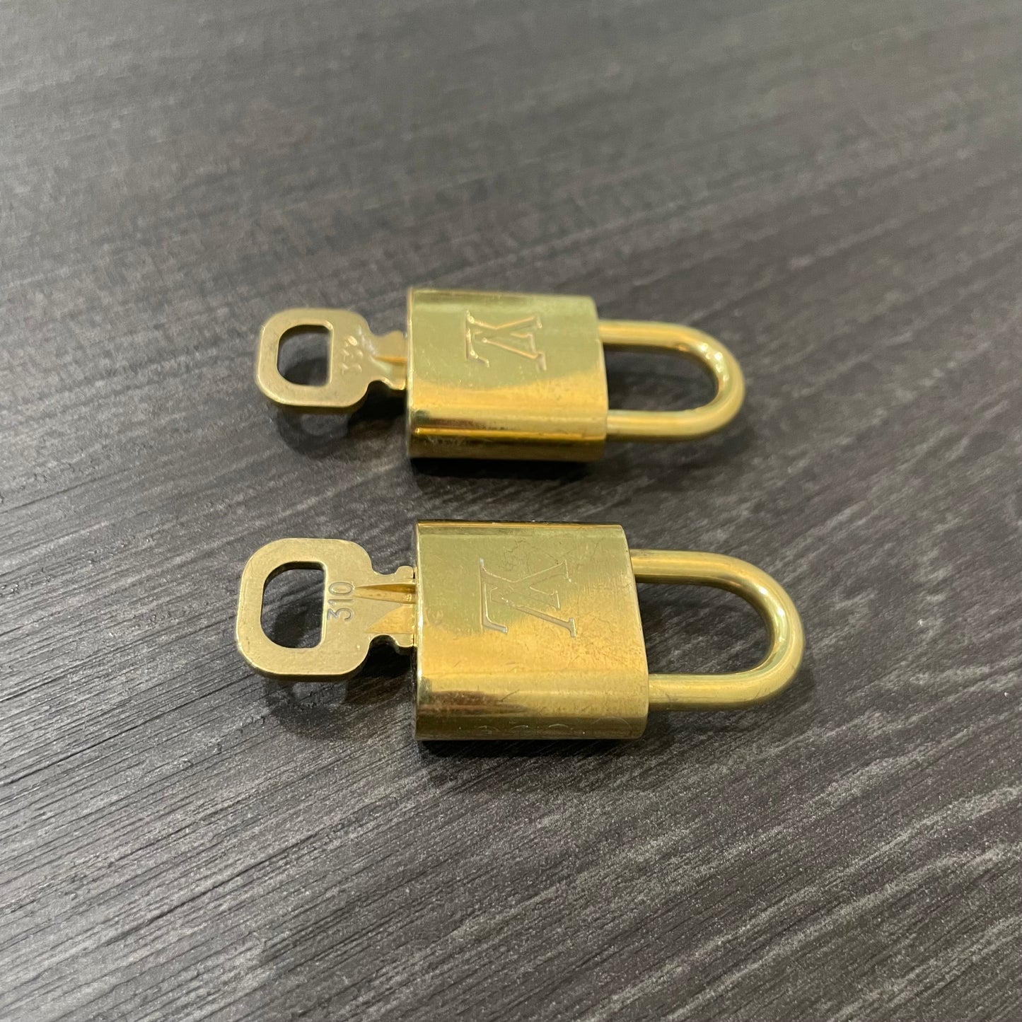 SOLD! Louis Vuitton Brass Lock & Key (Set of 2)