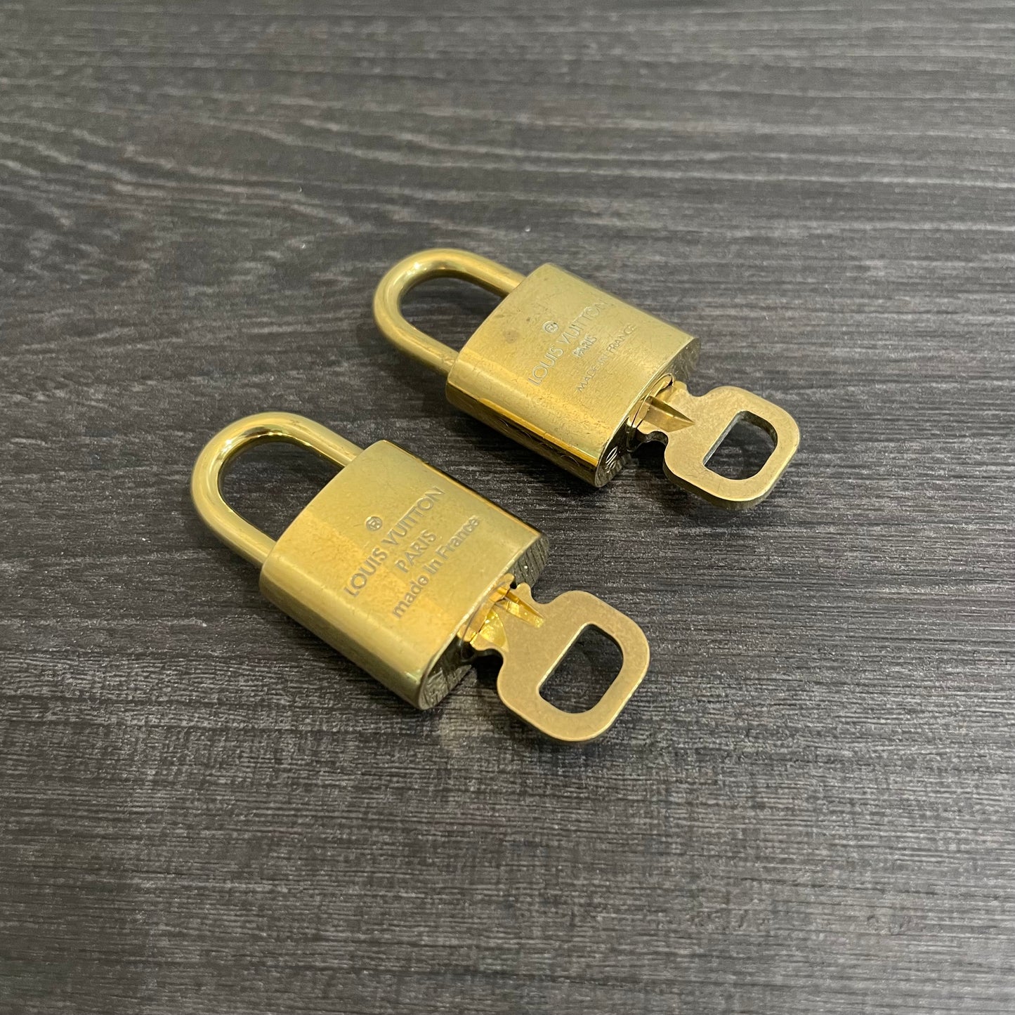 SOLD! Louis Vuitton Brass Lock & Key (Set of 2)