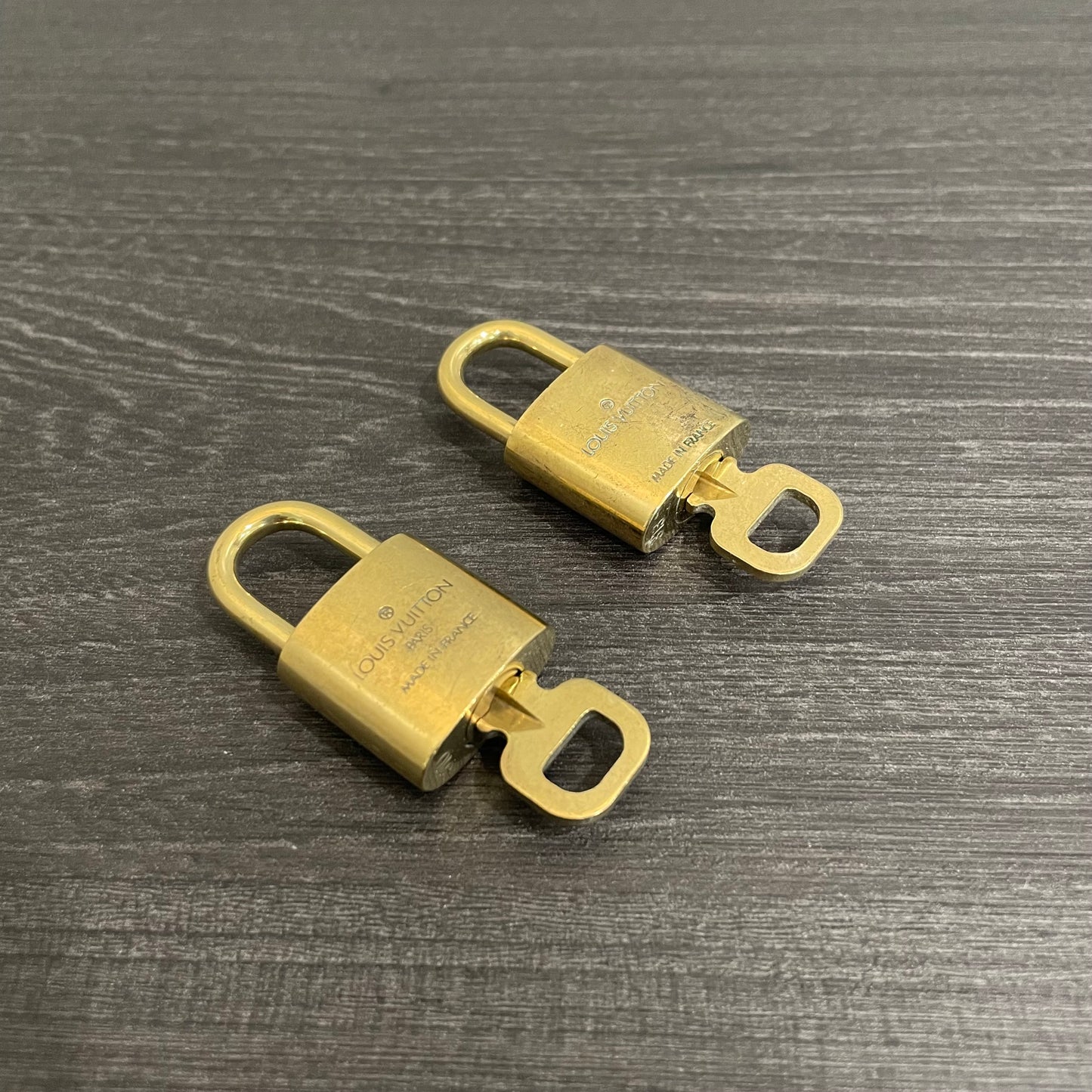 SOLD! Louis Vuitton Brass Lock & Key (Set of 2)