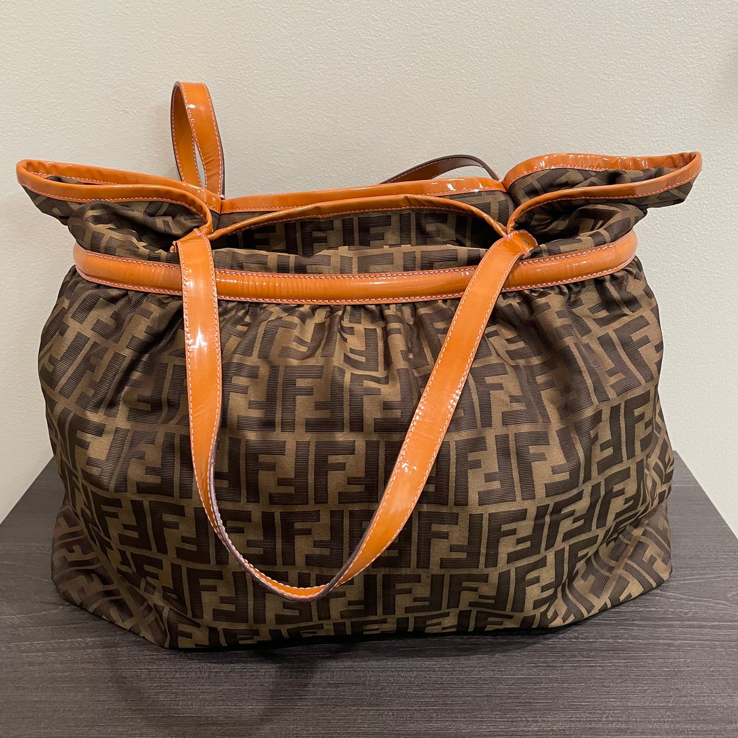 SOLD! Fendi Large Zucca Chef Tote Tobacco Pink