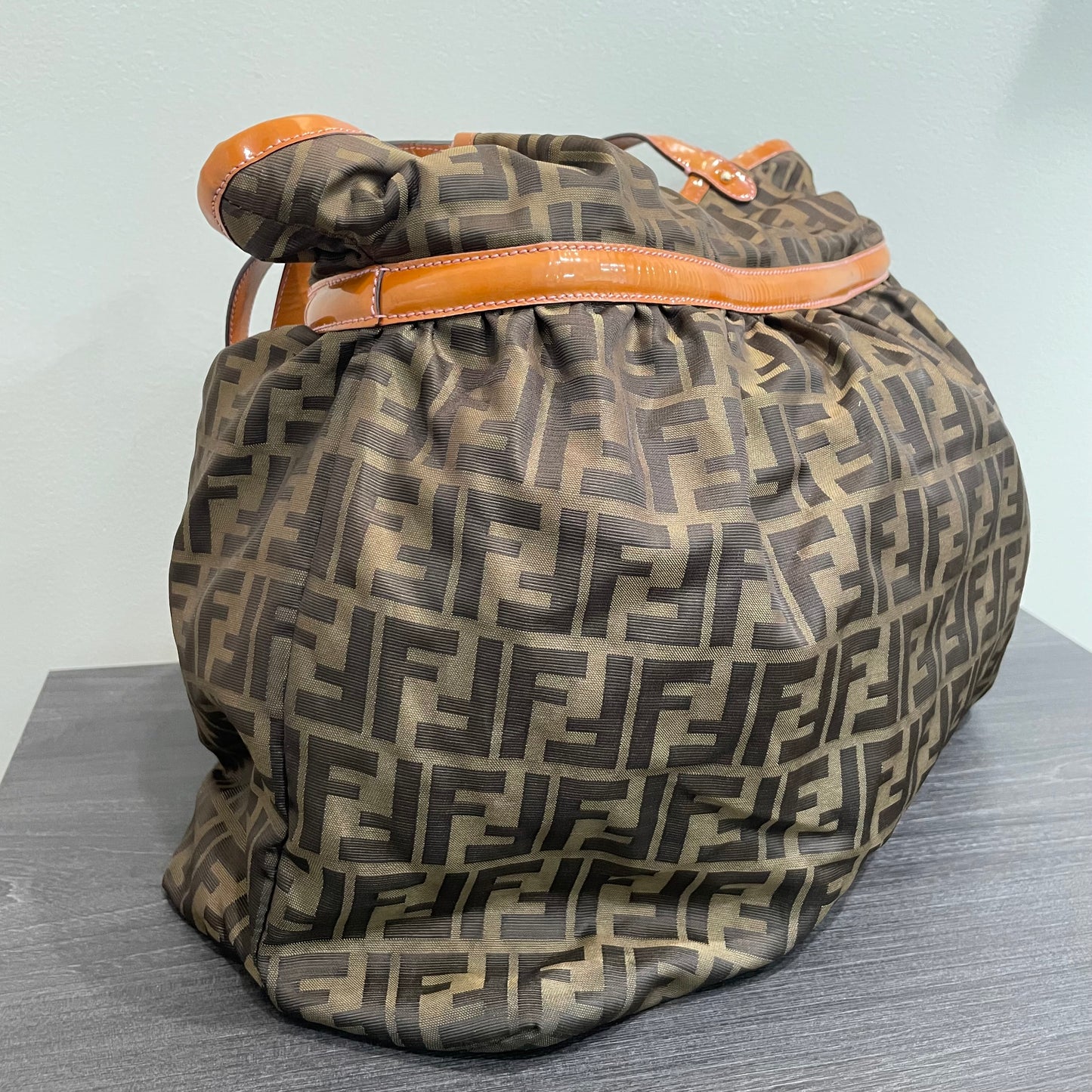 SOLD! Fendi Large Zucca Chef Tote Tobacco Pink
