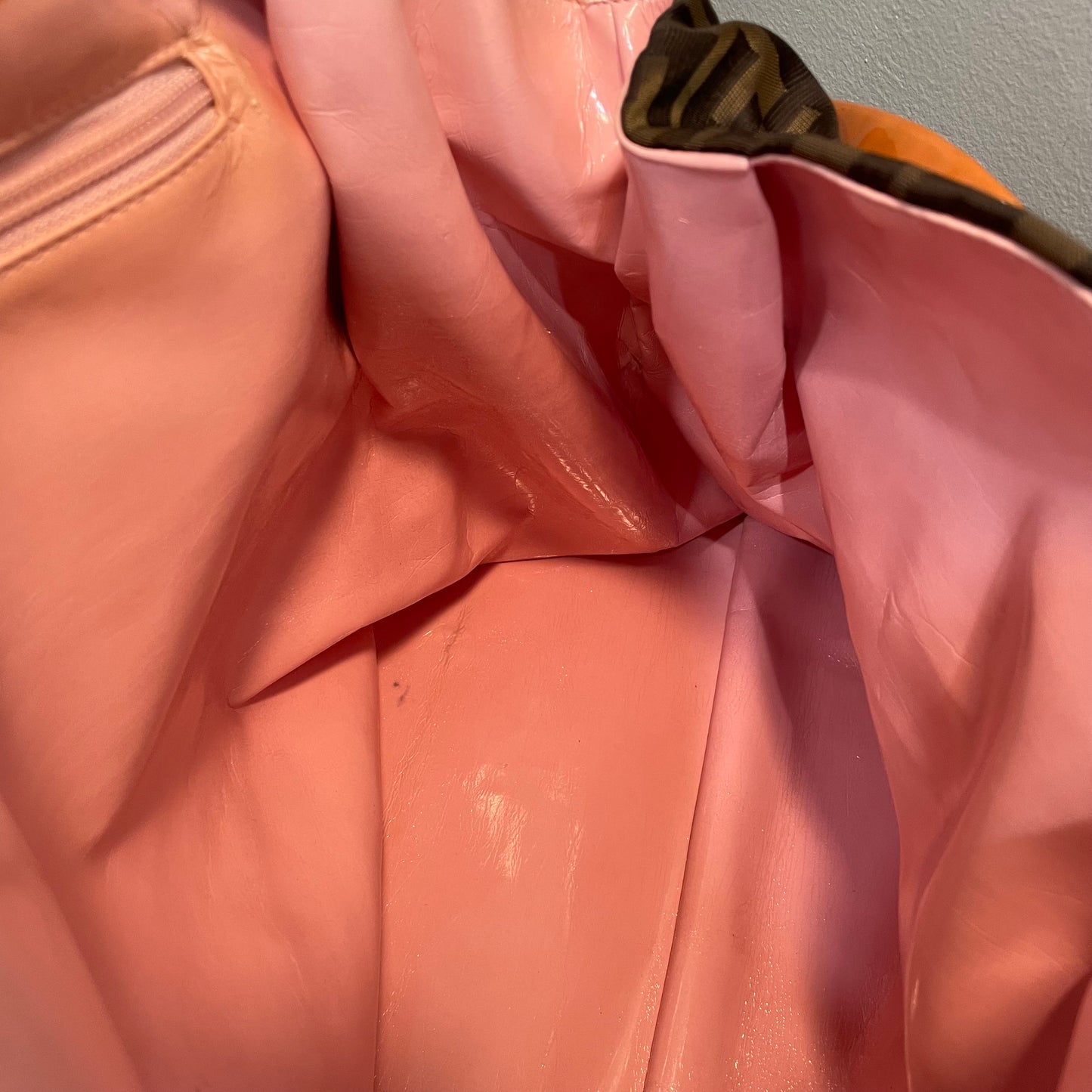 SOLD! Fendi Large Zucca Chef Tote Tobacco Pink