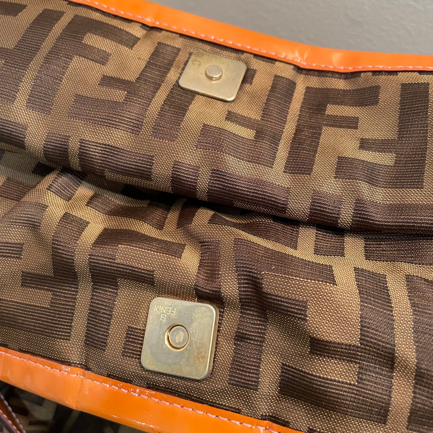 SOLD! Fendi Large Zucca Chef Tote Tobacco Pink