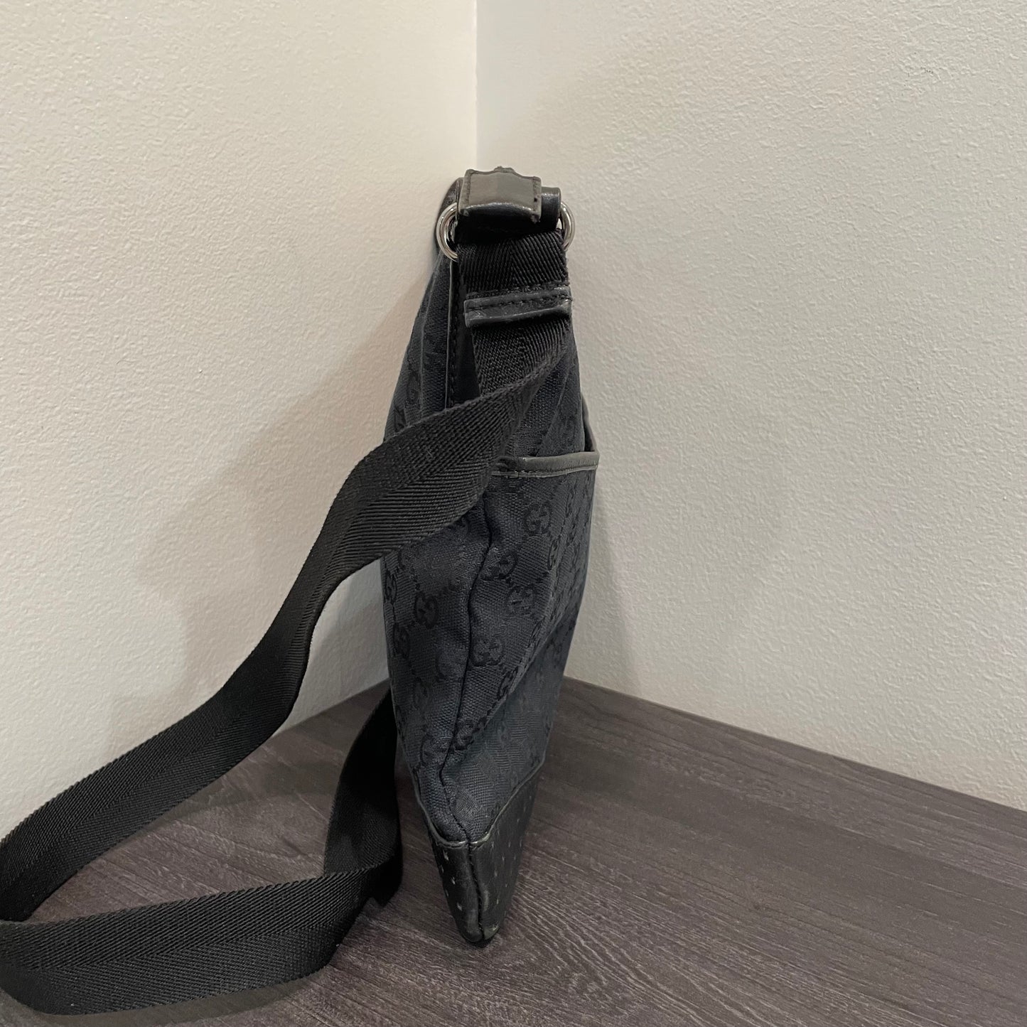 SOLD! Gucci GG Canvas Messenger Bag