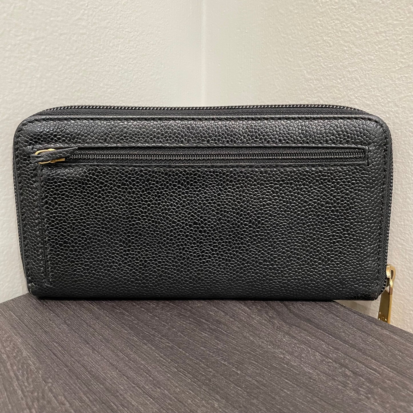 SOLD! CHANEL Caviar Zip Wallet