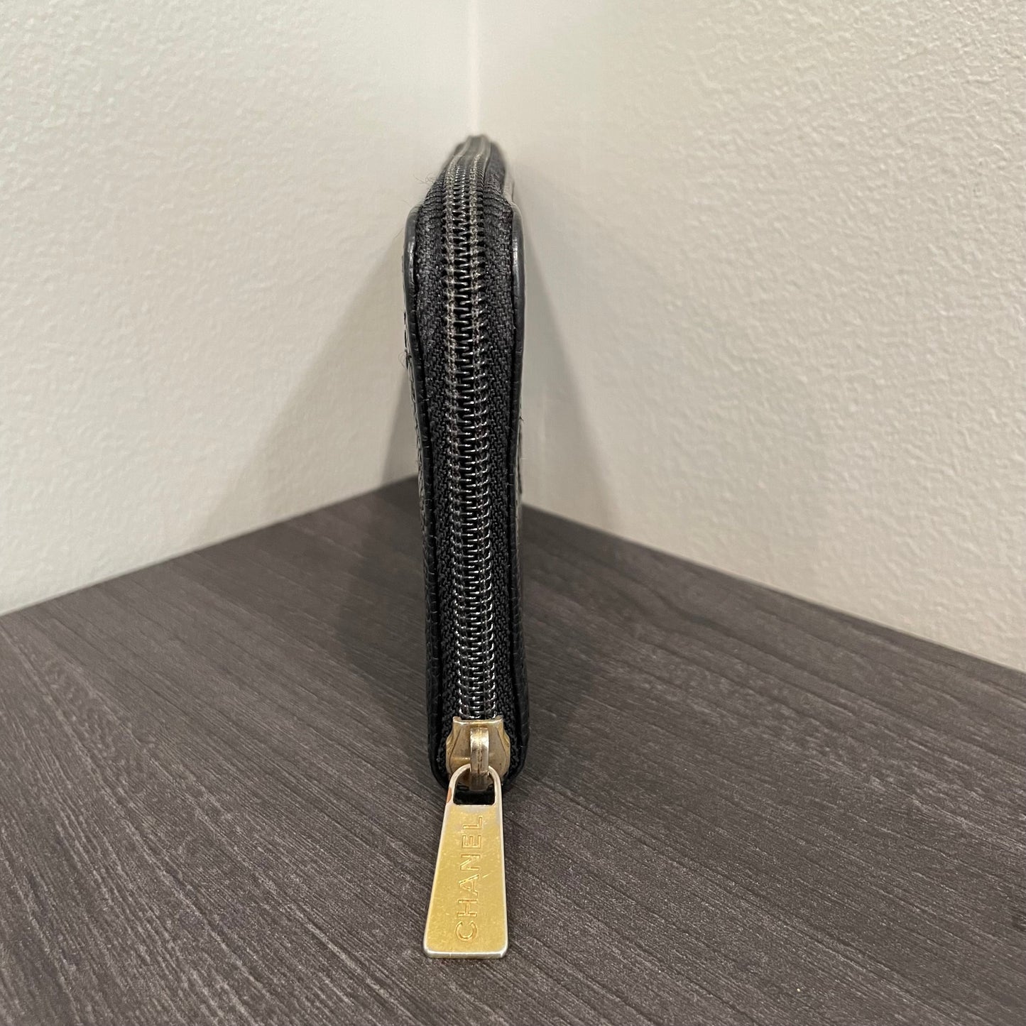 SOLD! CHANEL Caviar Zip Wallet