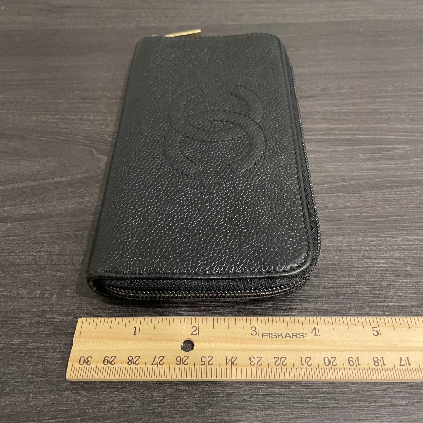 SOLD! CHANEL Caviar Zip Wallet