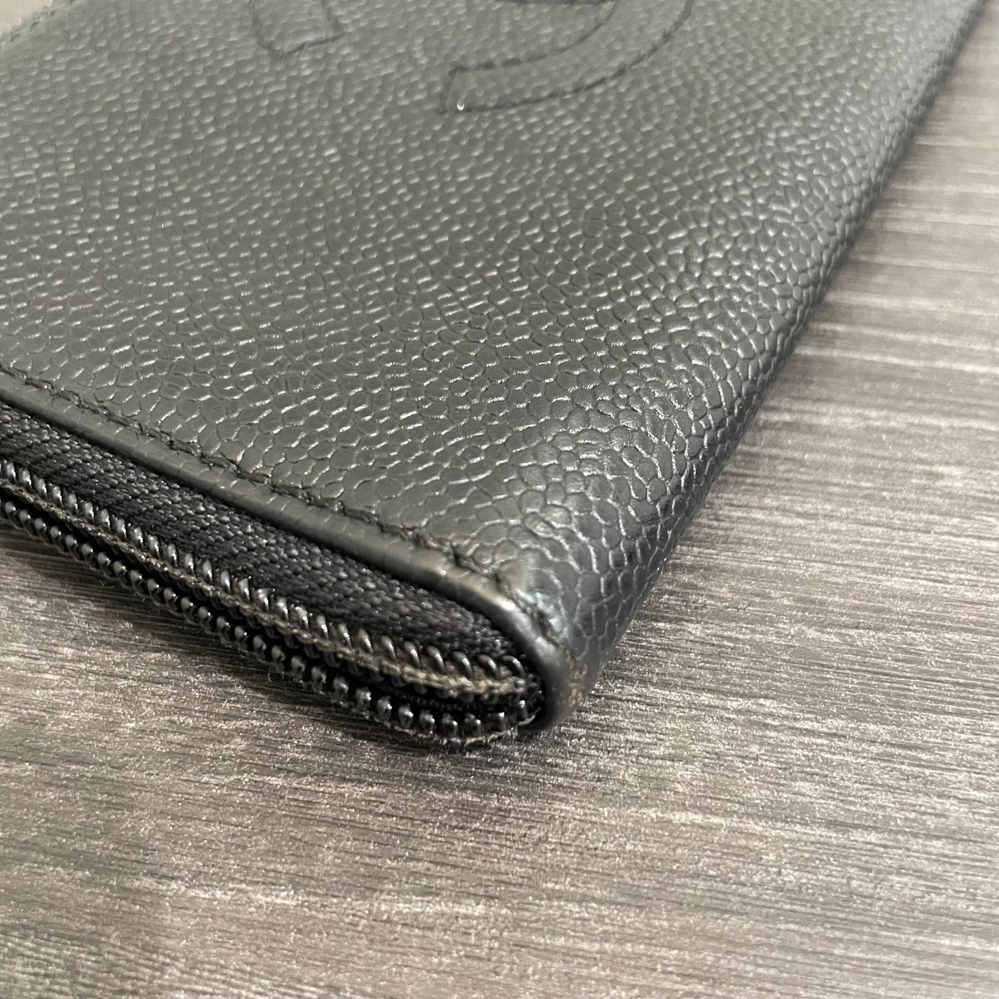 SOLD! CHANEL Caviar Zip Wallet