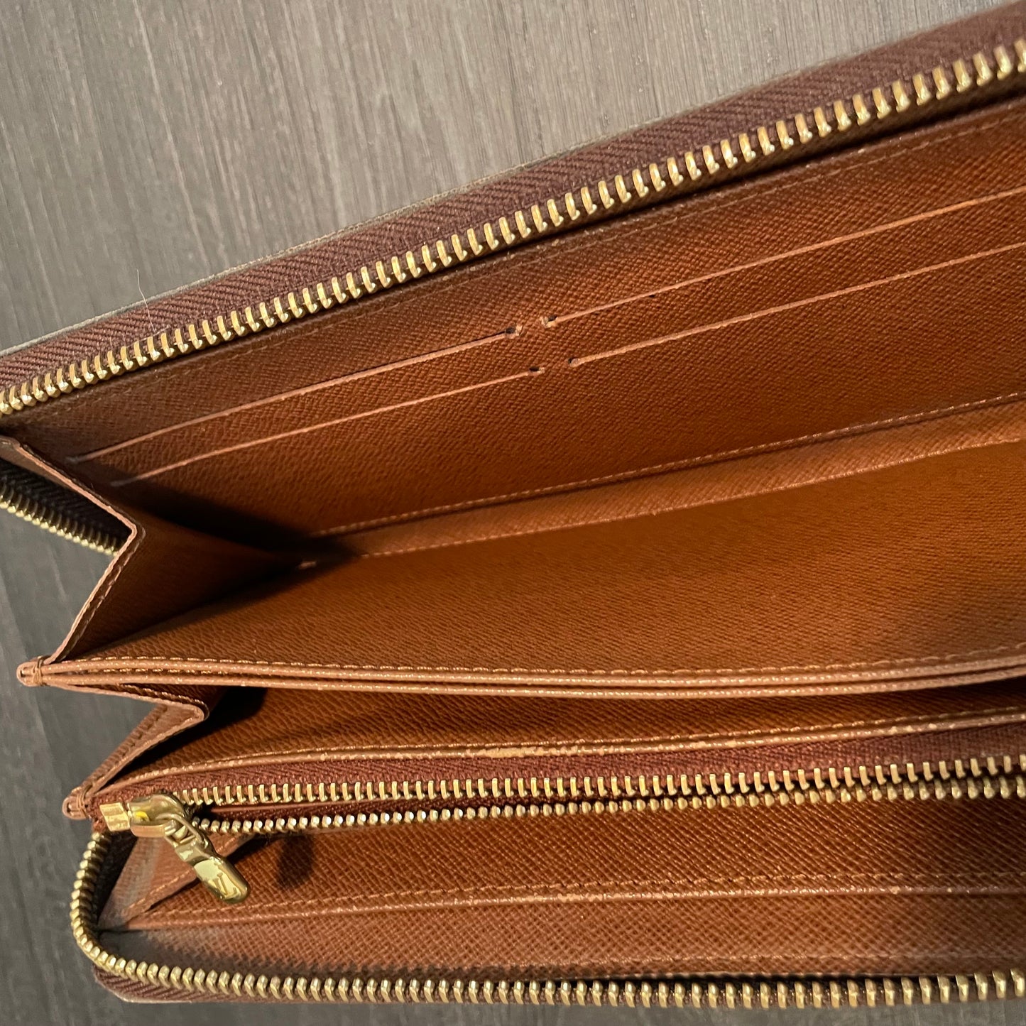 SOLD! Louis Vuitton Monogram Zippy Wallet