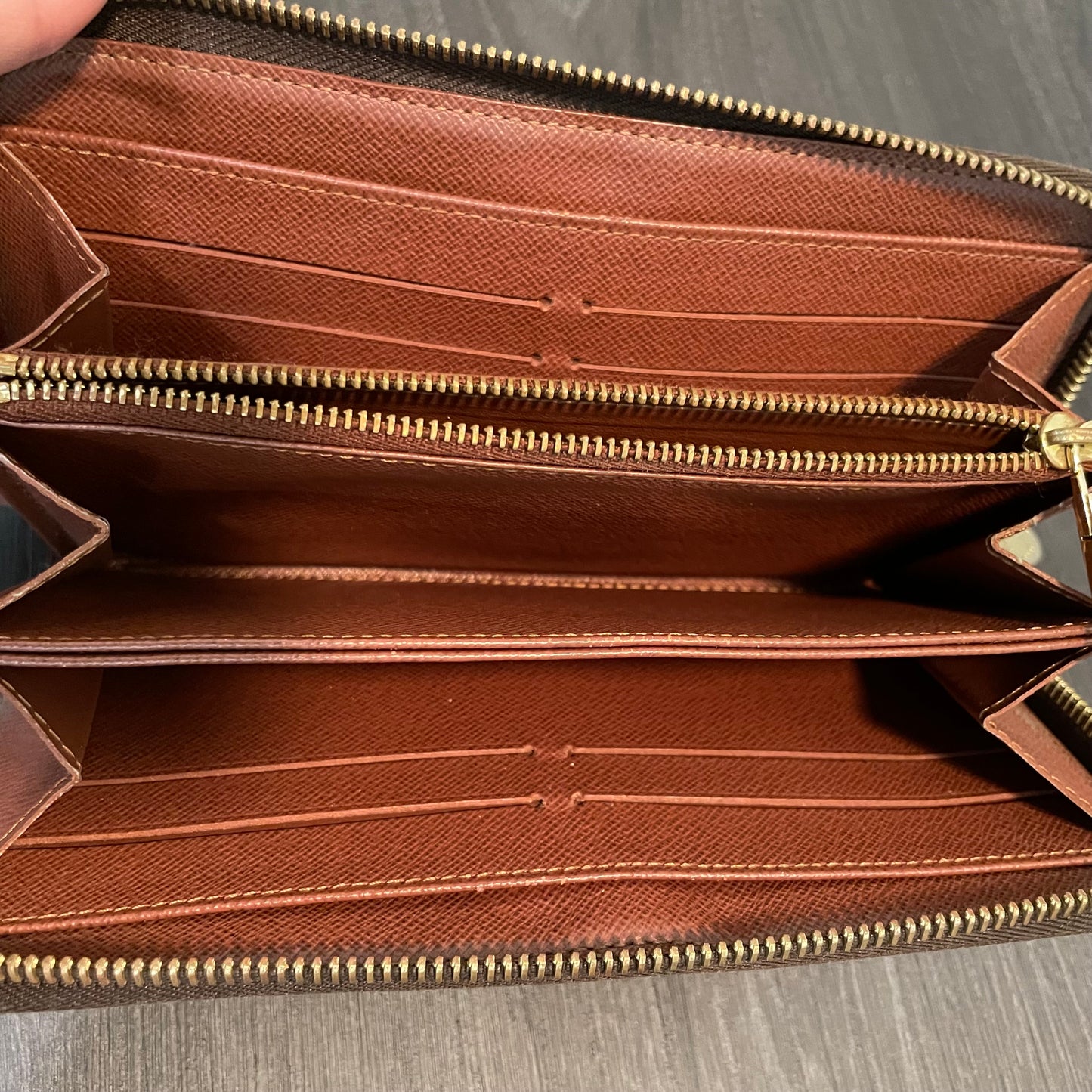 SOLD! Louis Vuitton Monogram Zippy Wallet