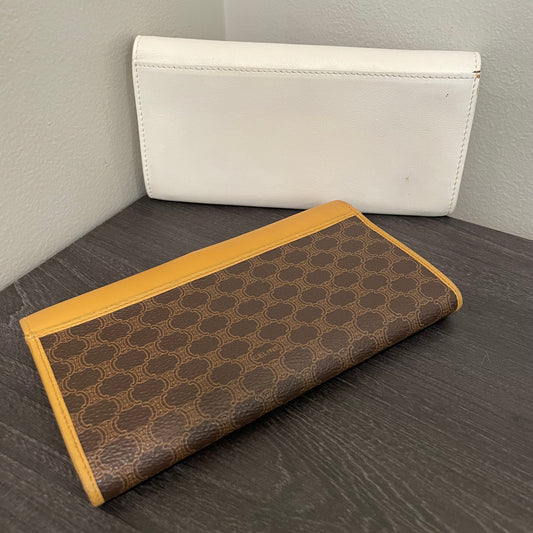 SOLD! Set of 2 Celine Leather Wallets