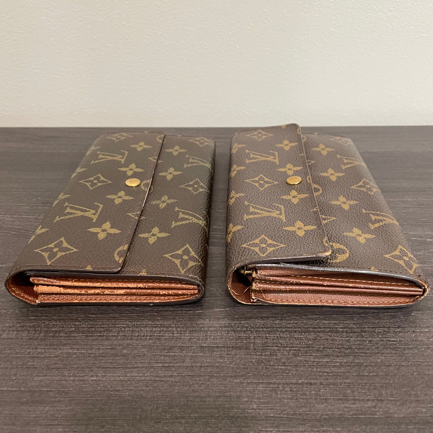 SOLD! Set of 2 Louis Vuitton Monogram Wallets