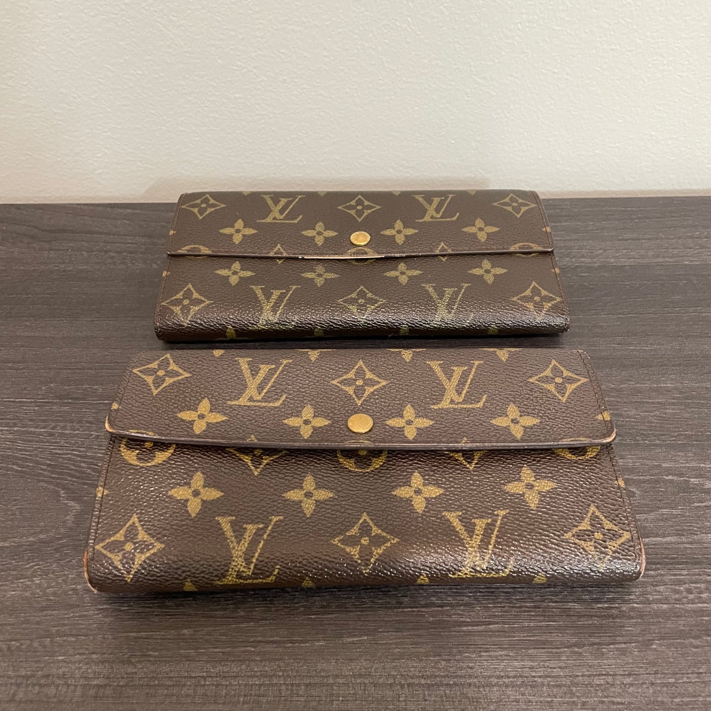 SOLD! Set of 2 Louis Vuitton Monogram Wallets