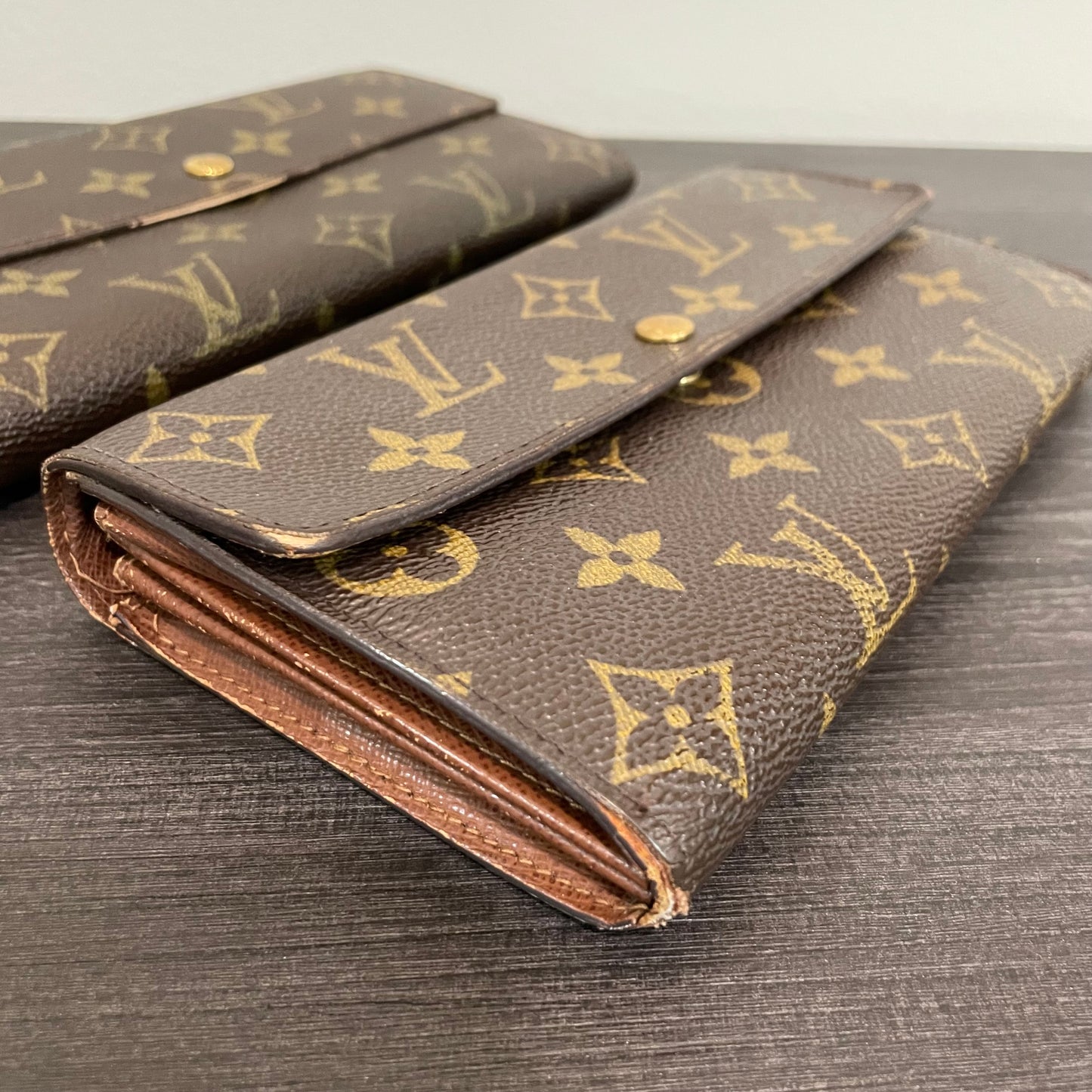 SOLD! Set of 2 Louis Vuitton Monogram Wallets