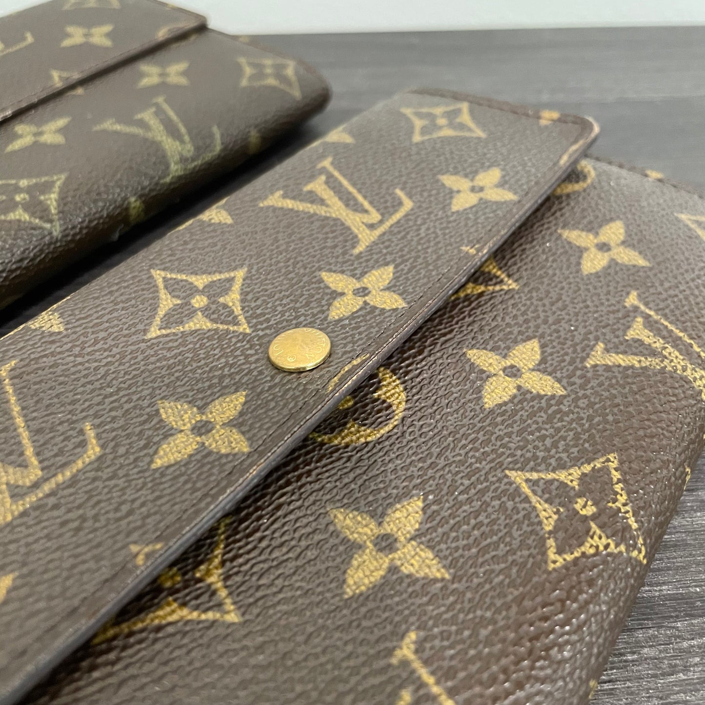 SOLD! Set of 2 Louis Vuitton Monogram Wallets