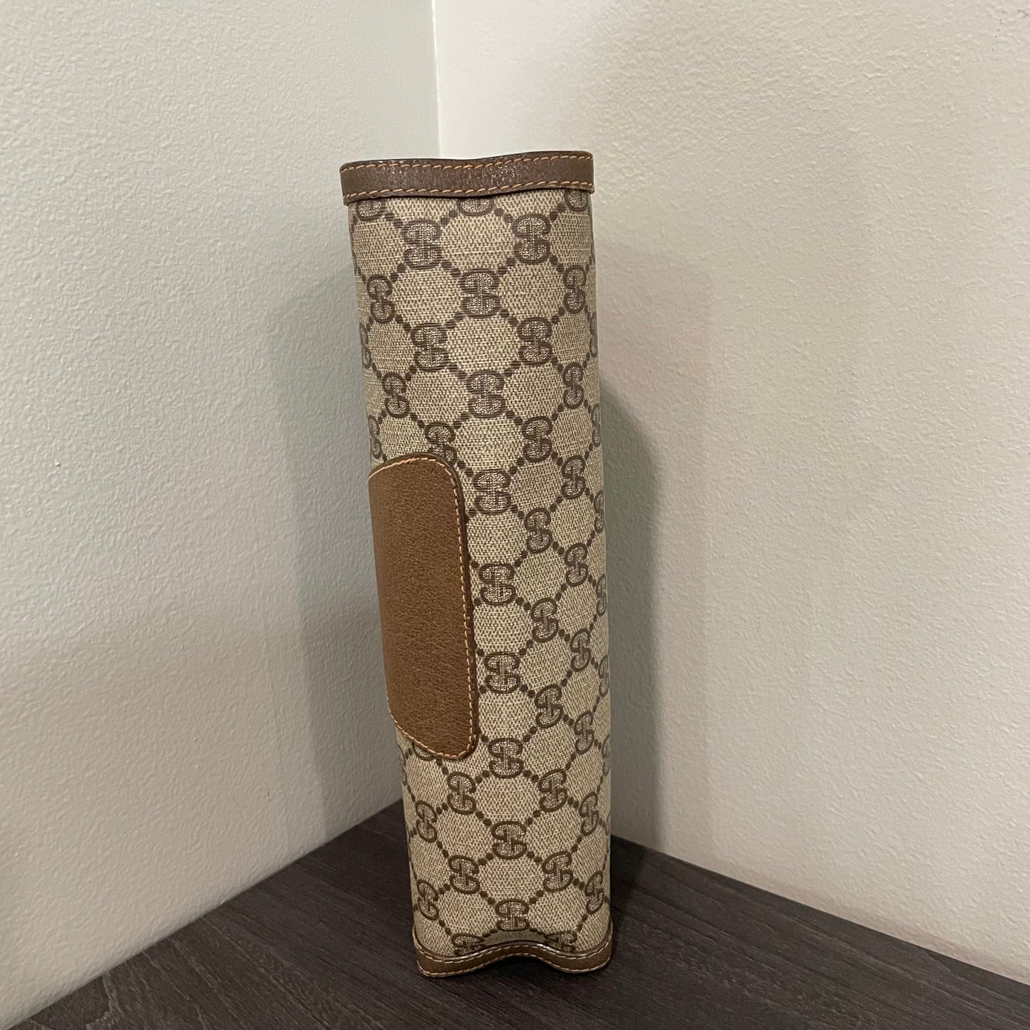 SOLD! Gucci GG Canvas Web Sherry Line Clutch Bag & Gucci GG Marmont Leather Key Case