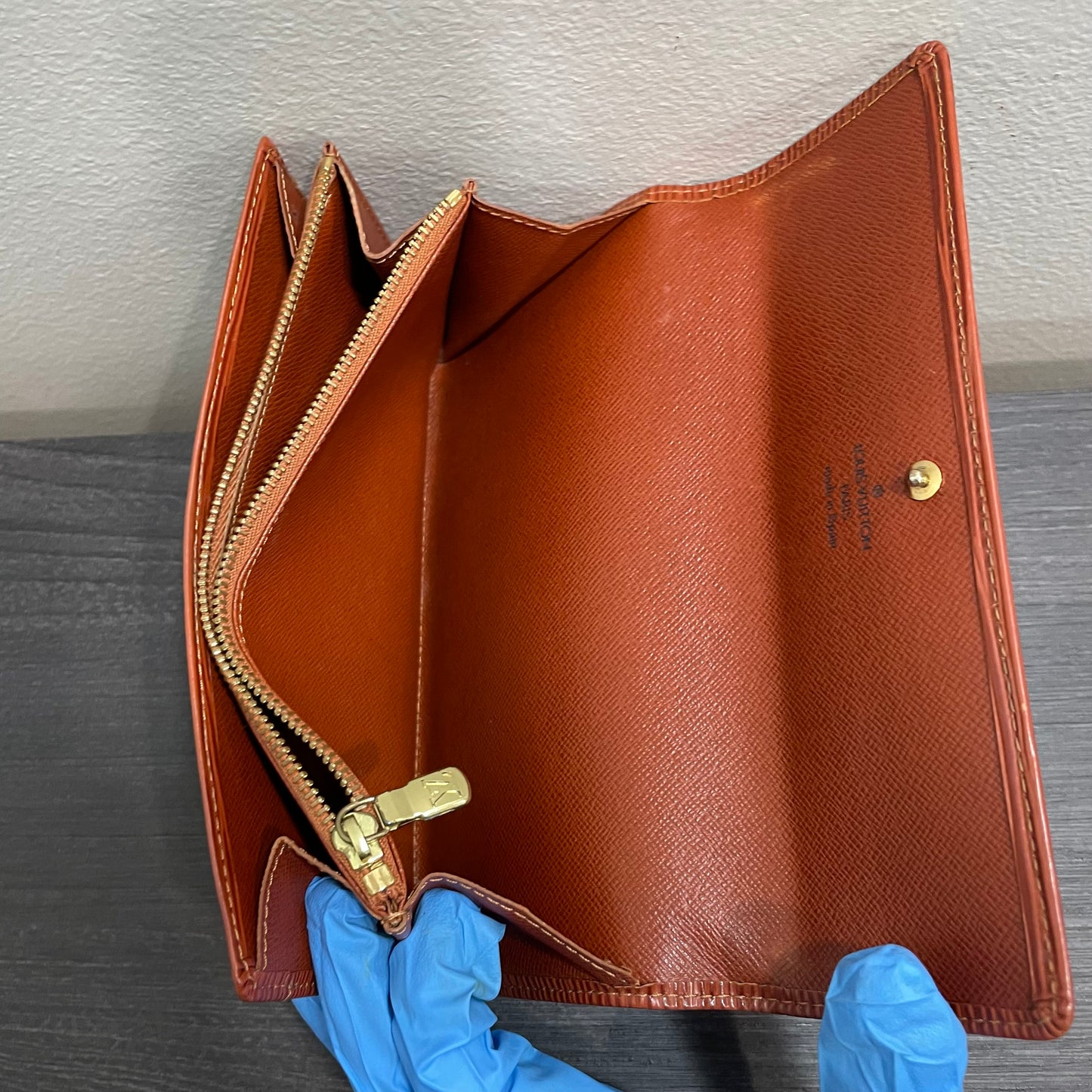 LOUIS VUITTON Brown Epi Wallet