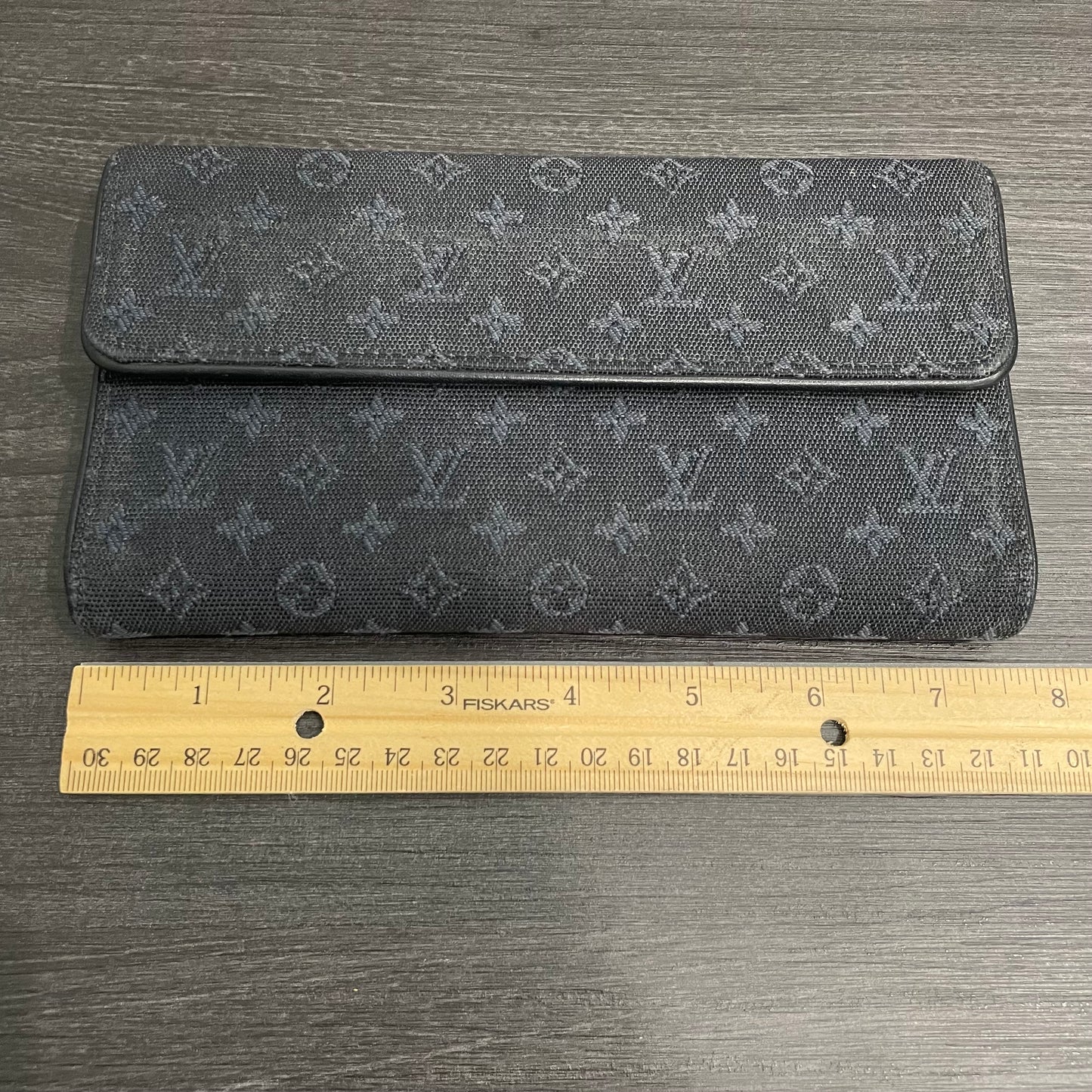 LOUIS VUITTON Navy Monogram Canvas Wallet