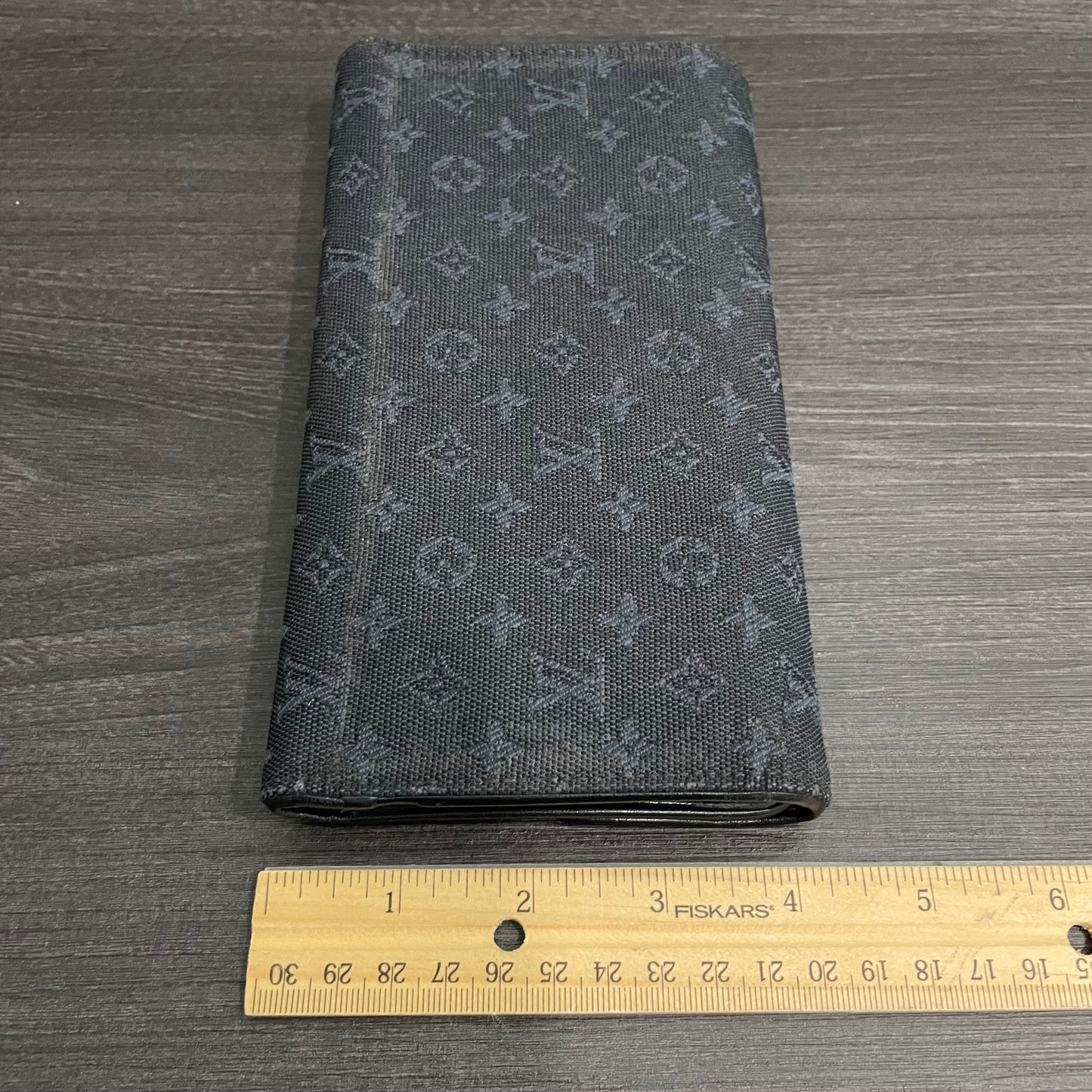 LOUIS VUITTON Navy Monogram Canvas Wallet